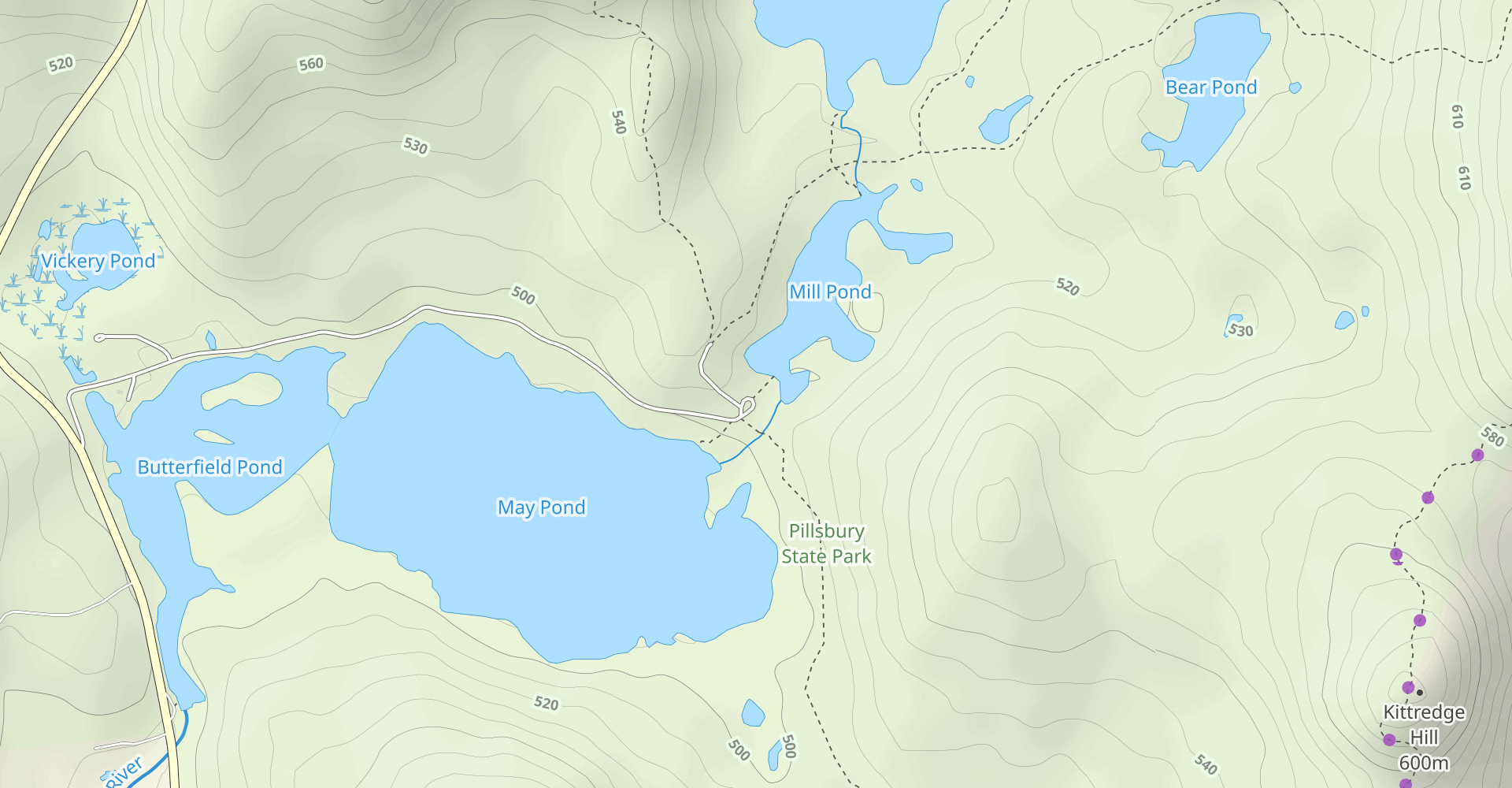 Pillsbury State Park Ponds Loop
