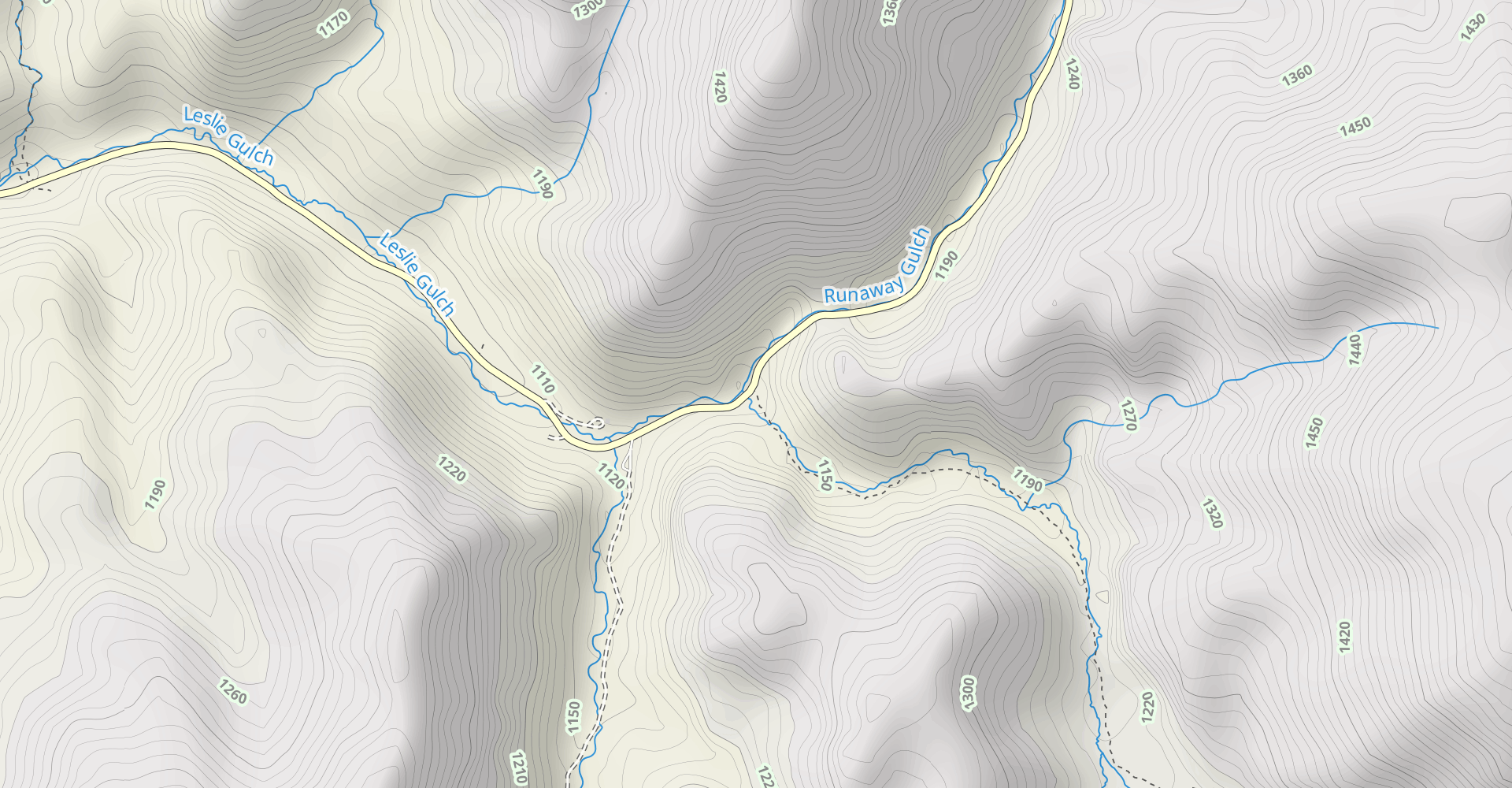 Upper Leslie Gulch Trail
