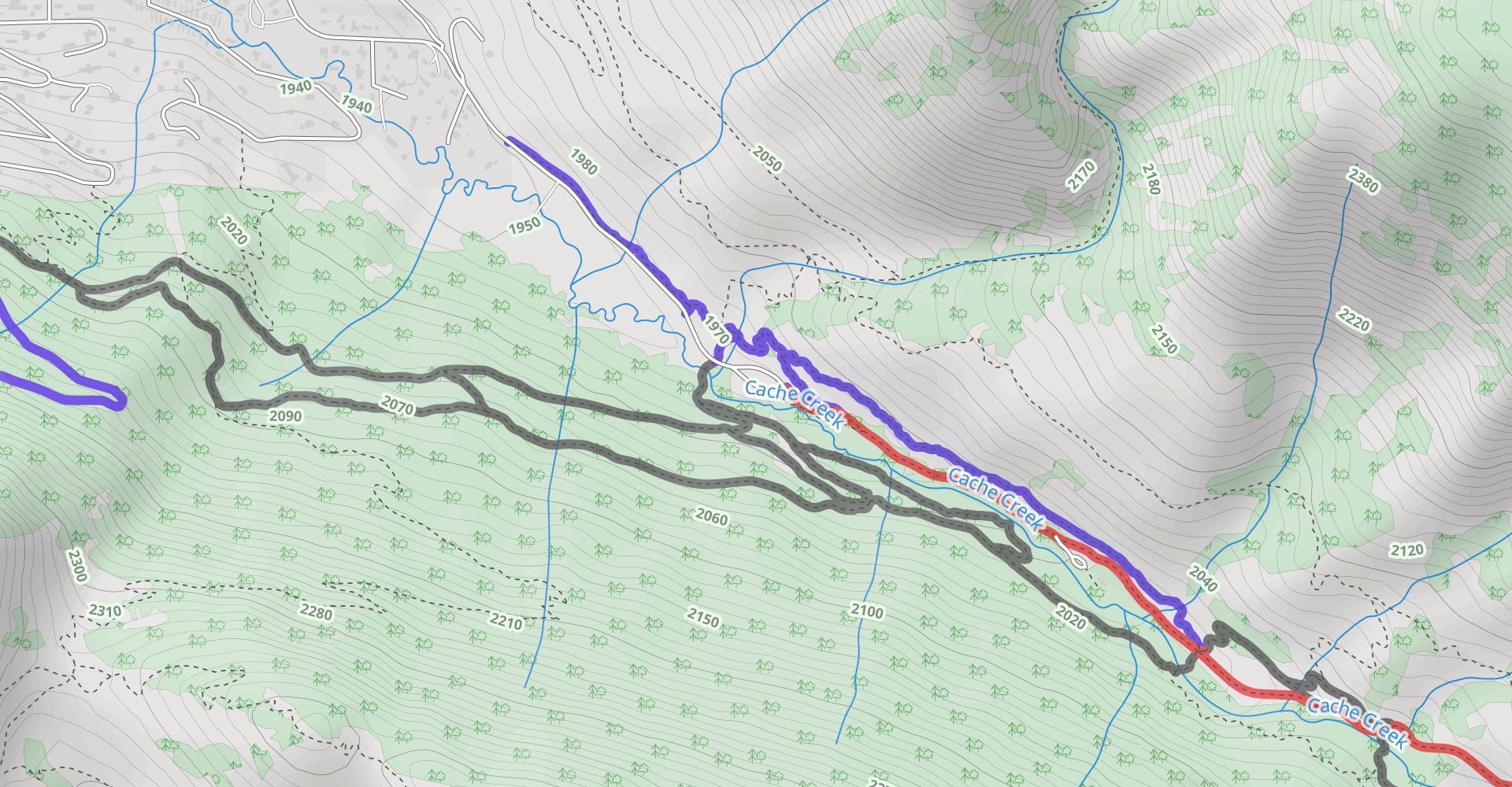 Cache Creek and Hagen's Trail Loop