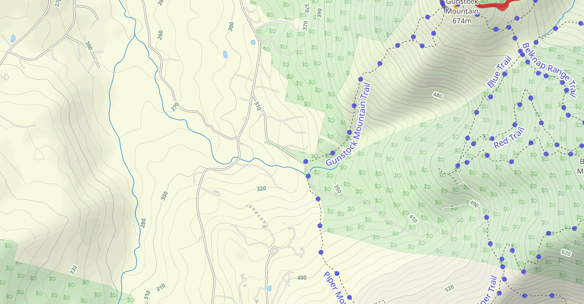 Piper Mountain and Mount Sweet (Green)