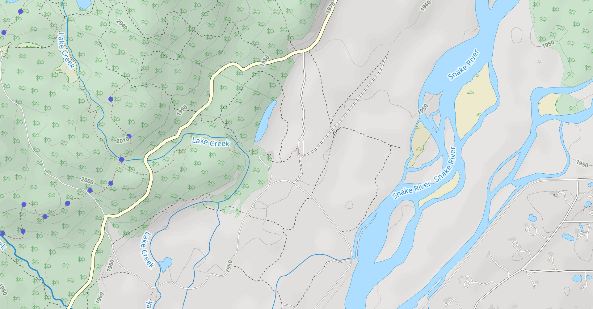 Woodland and Lake Creek Trail Loop