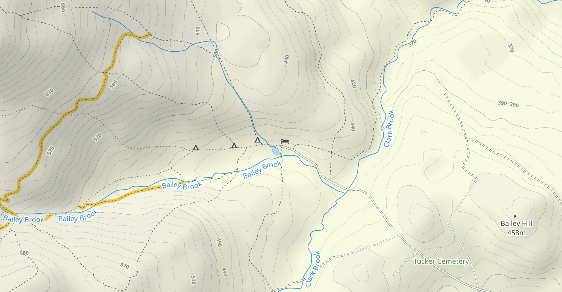 Manning Trail to Cardigan South Peak and Cardigan Rimrock
