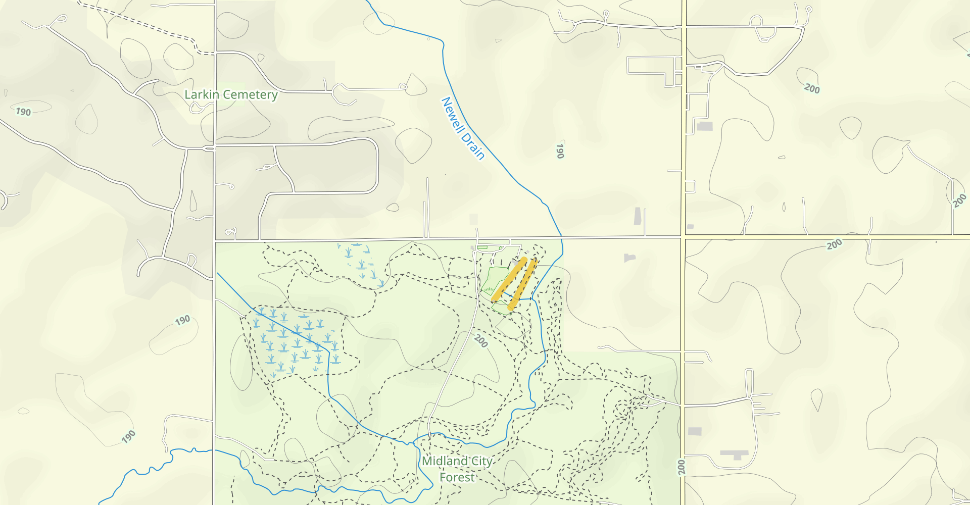 Midland City Forest North Bike Loop