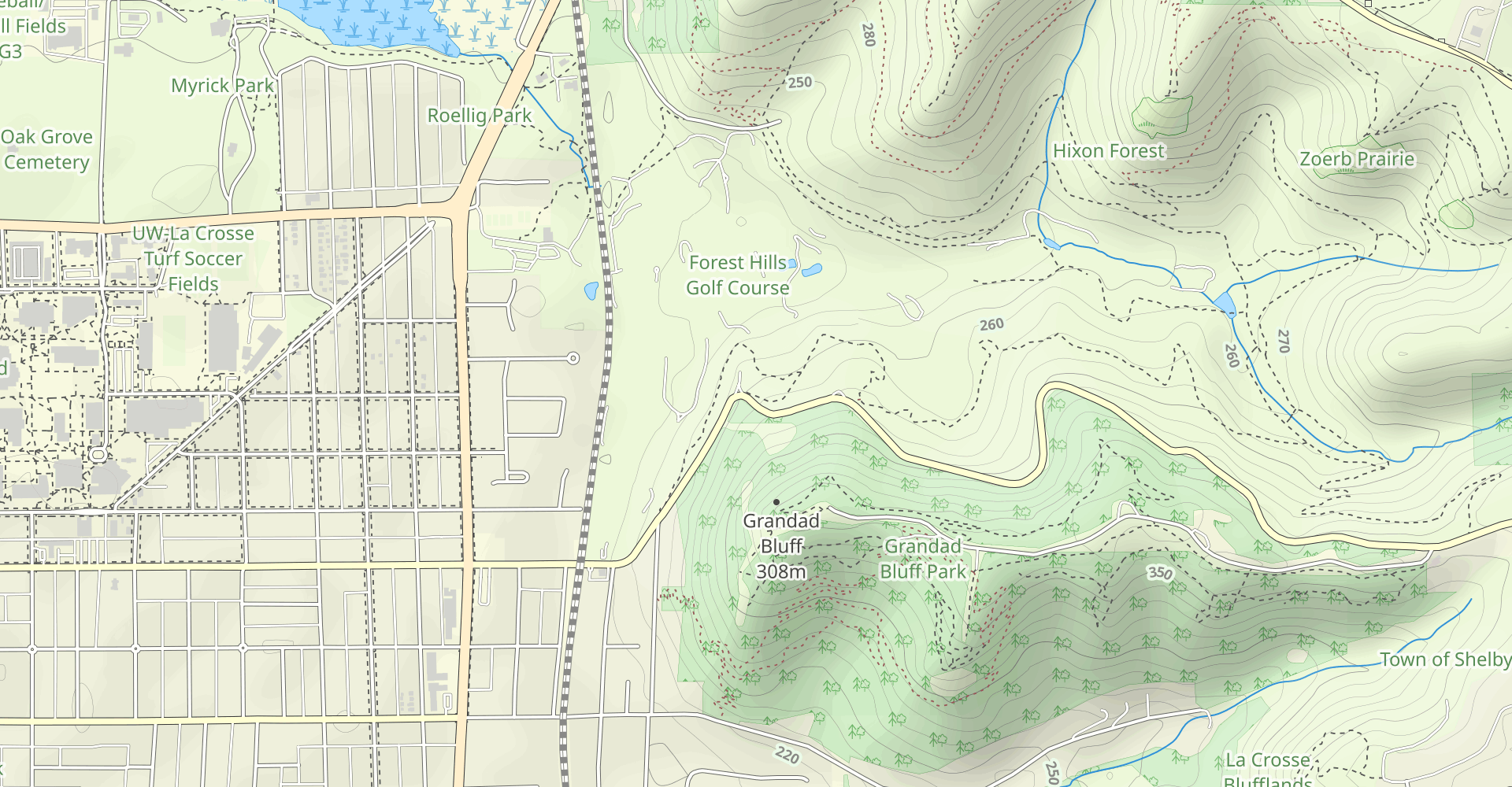 Oak Trail to Hickory Trail to Bicentennial Trail Loop