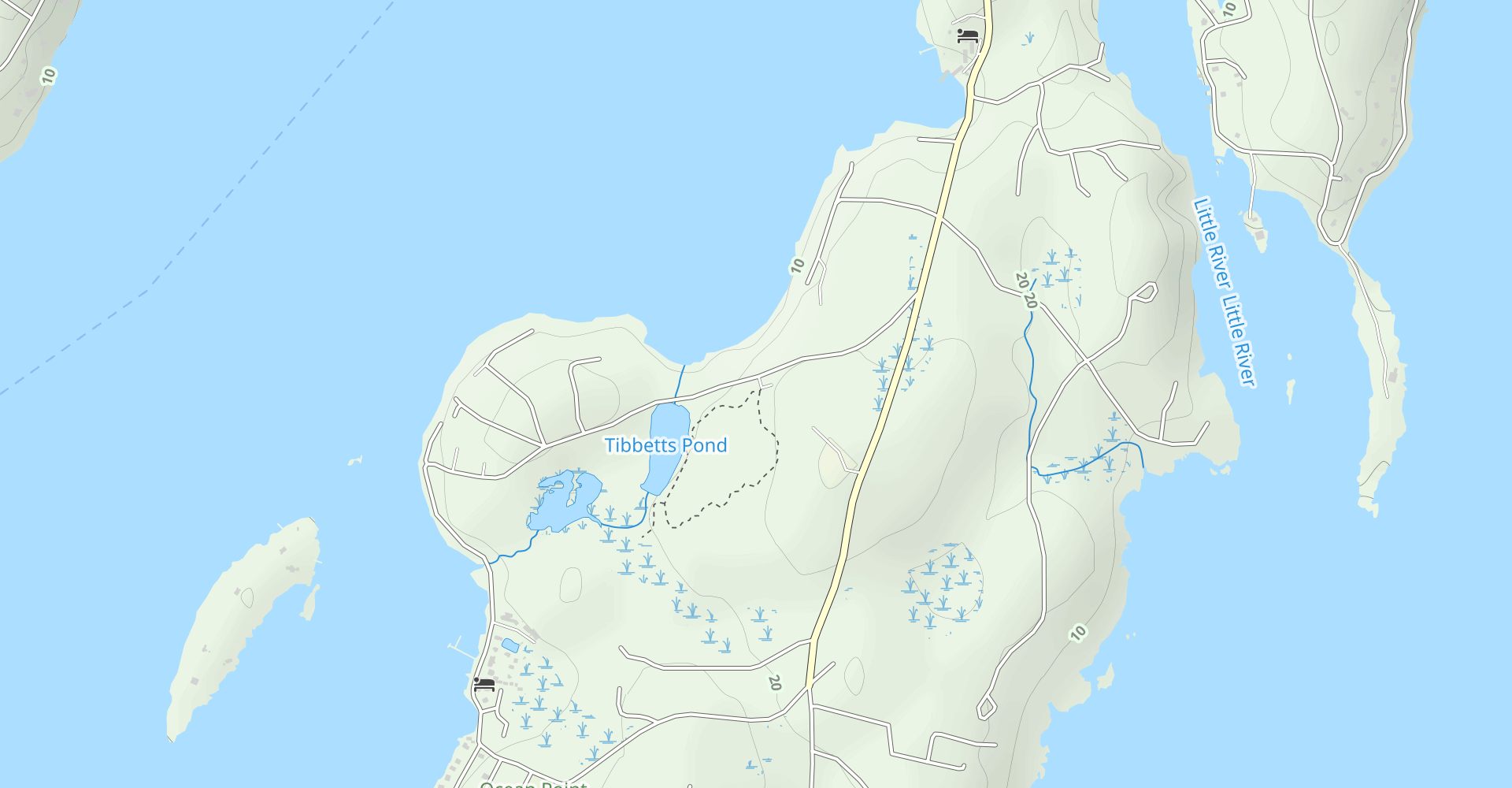 Ocean Point Preserve: White Trail (Norman Van Horn Trail)