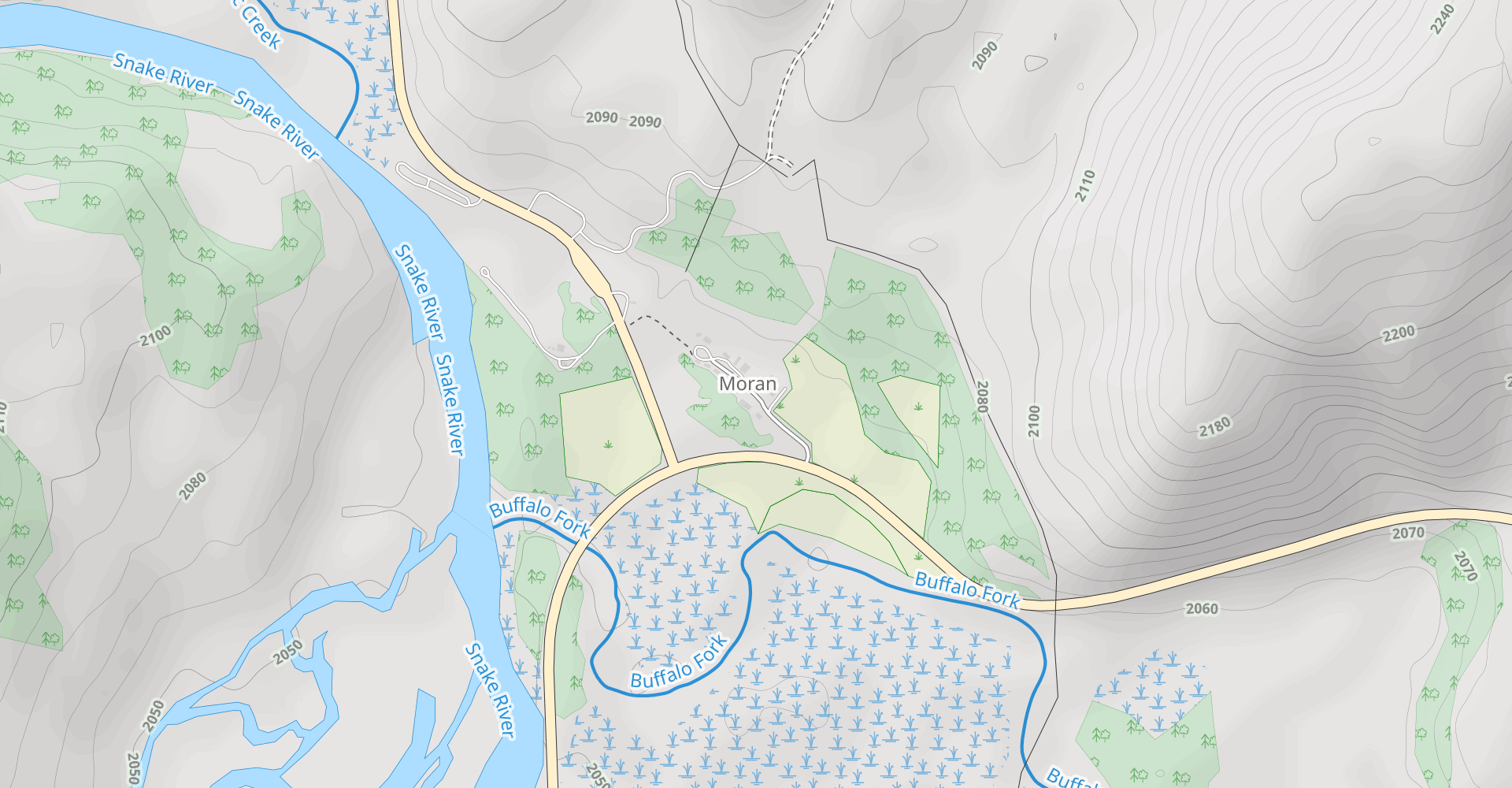 Moran Junction to Dubois Trail
