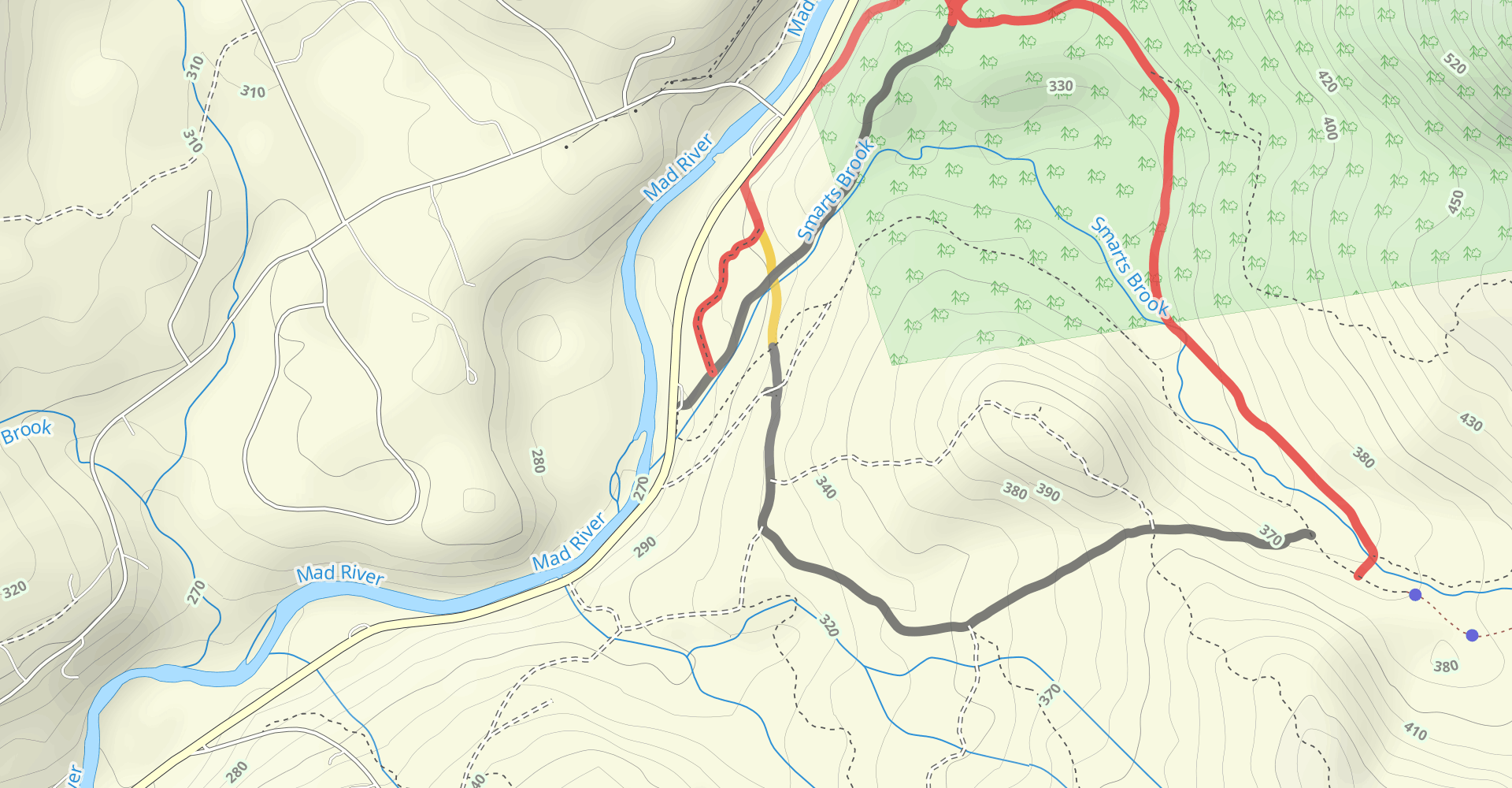 Smarts Brook and Drakes Brook Trail