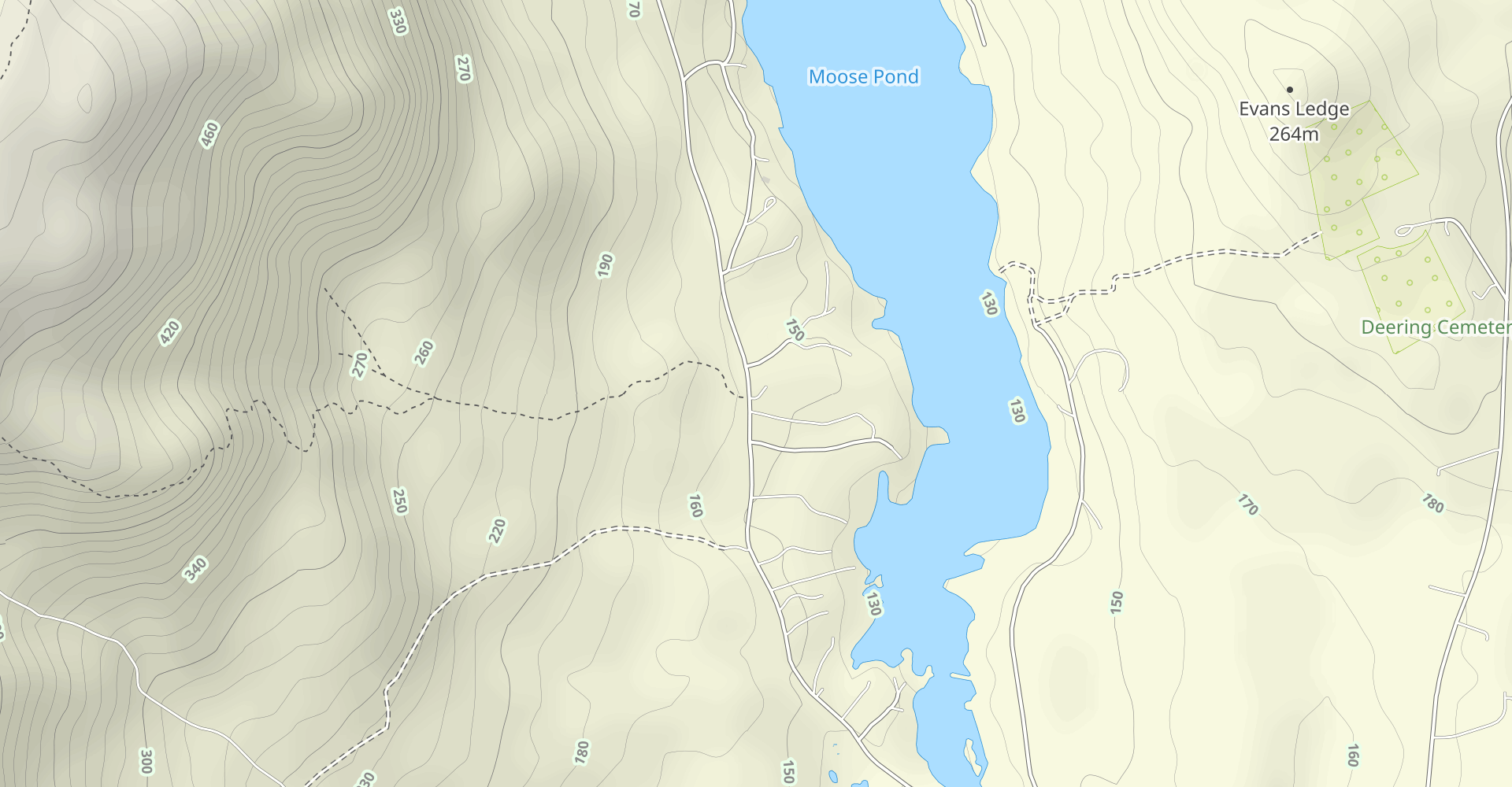 Pleasant Mountain via Ledges Trail