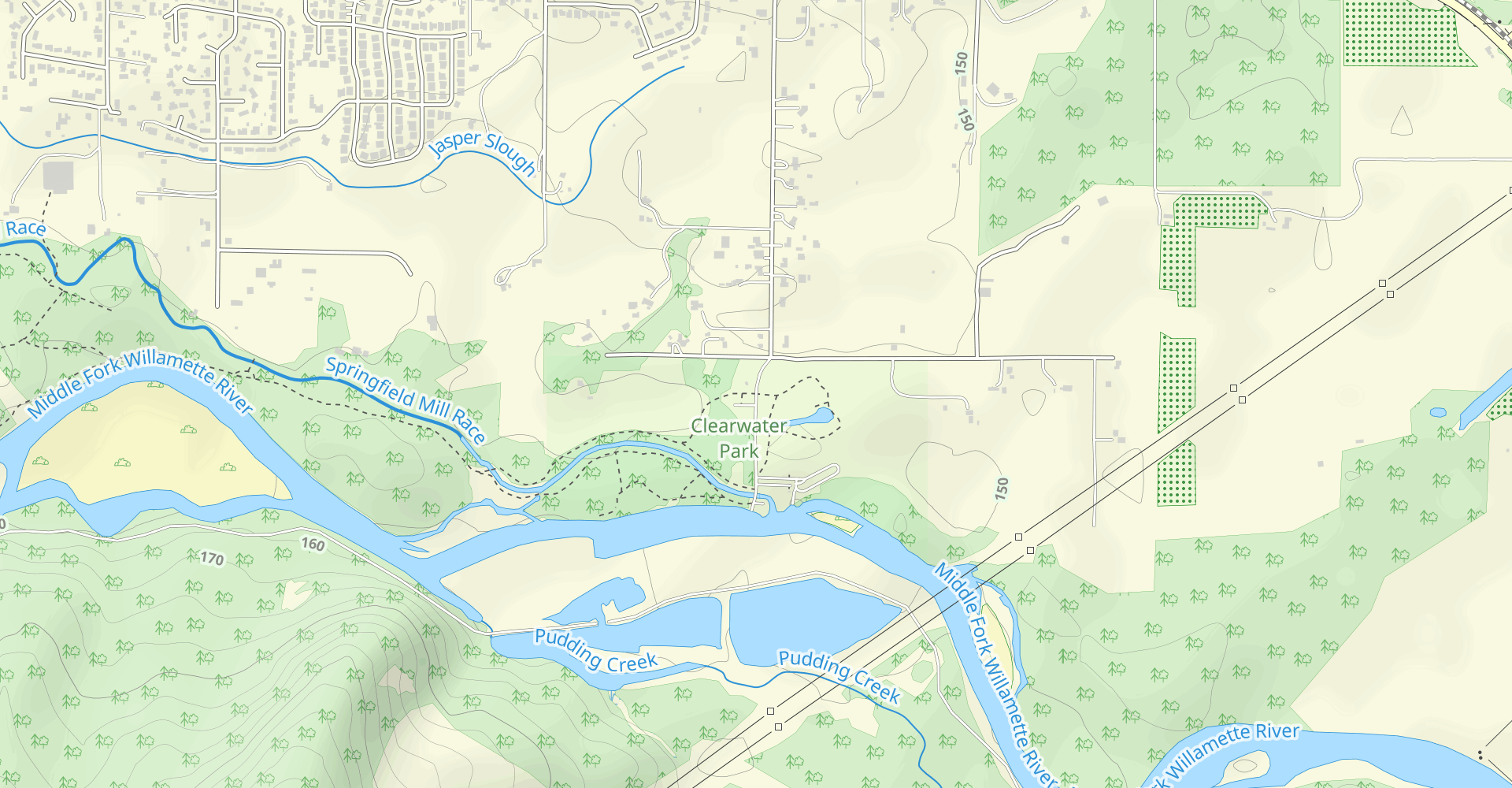 Middle Fork Willamette Path from Clearwater Park