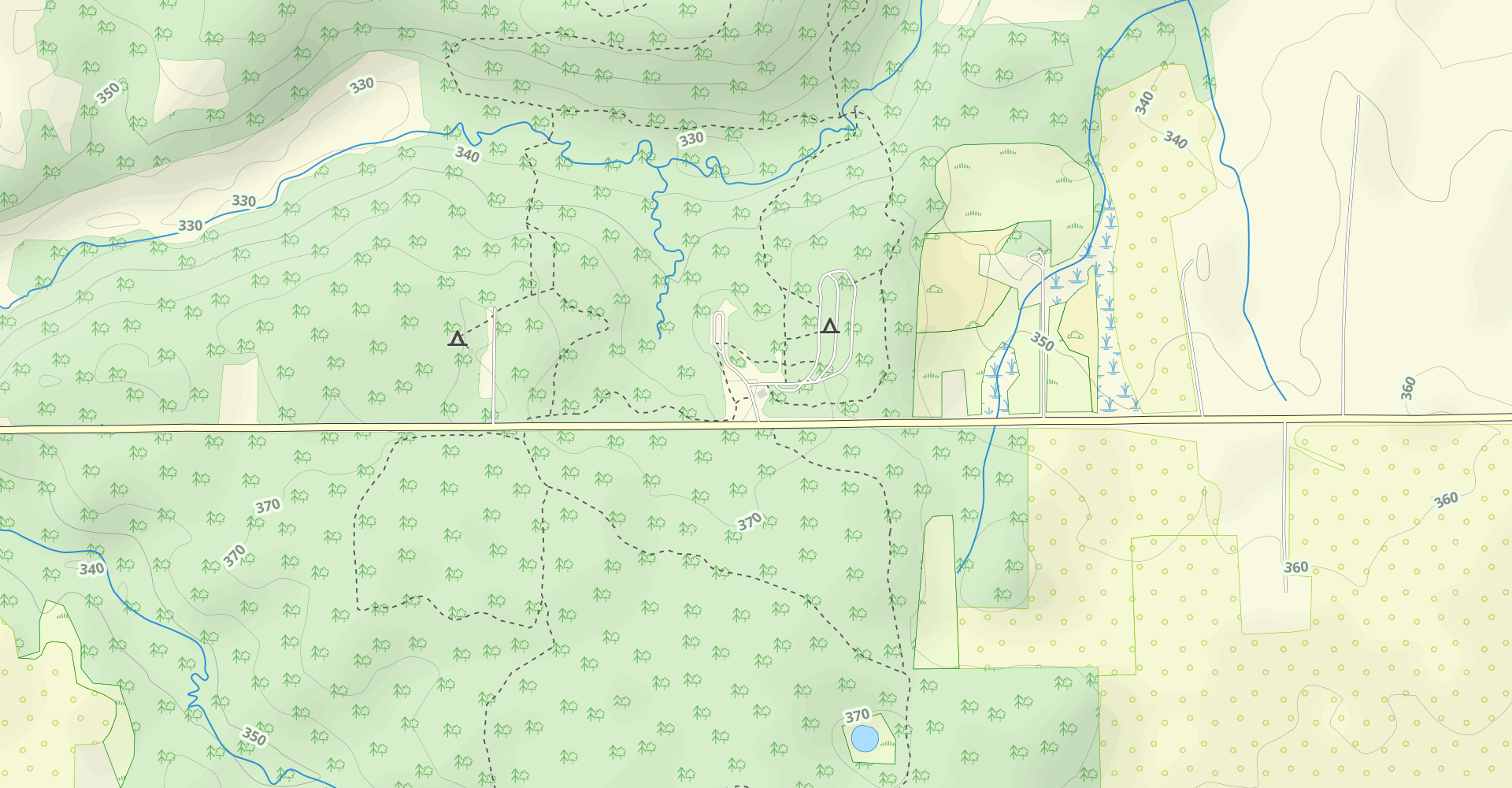 White Oak and Hidden Falls Loop