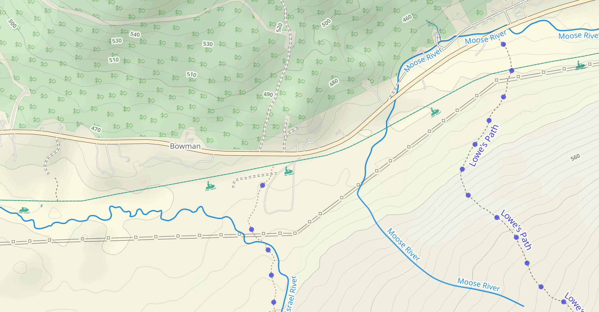 Castle Trail, Castle Ravine Trail, and Israel Ridge Path Loop