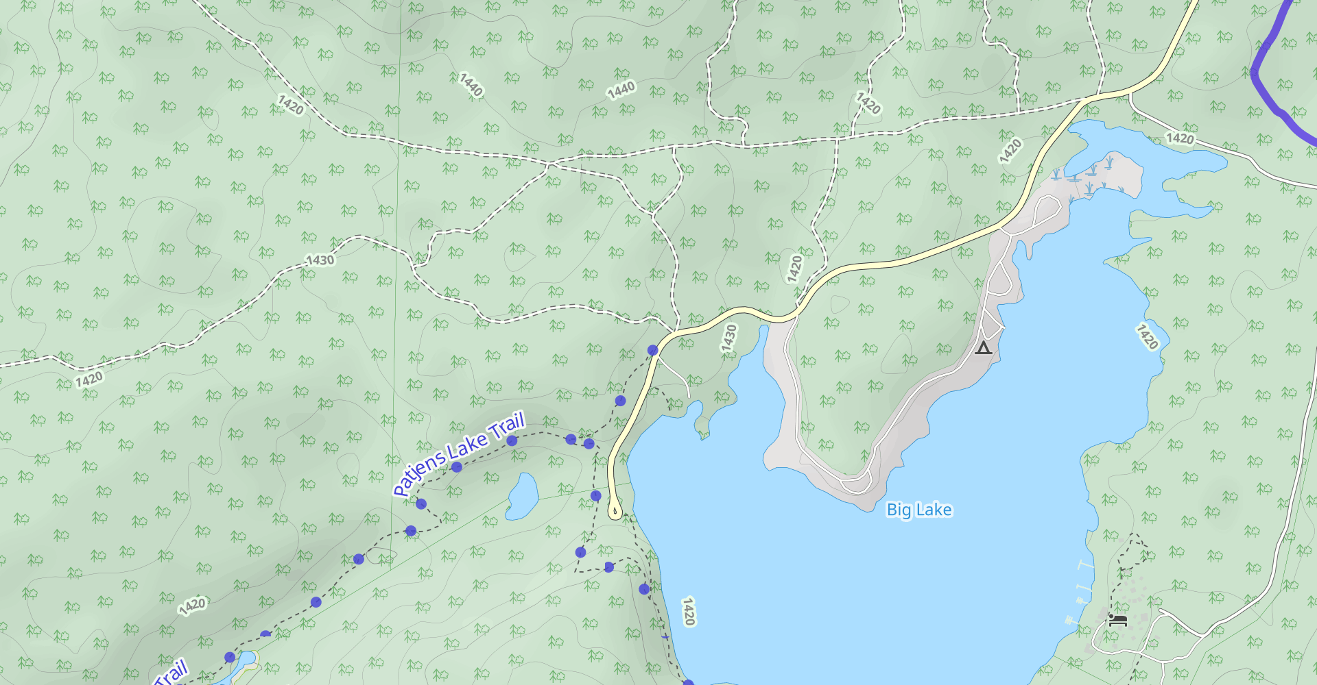 Patjens Lakes Loop Trail