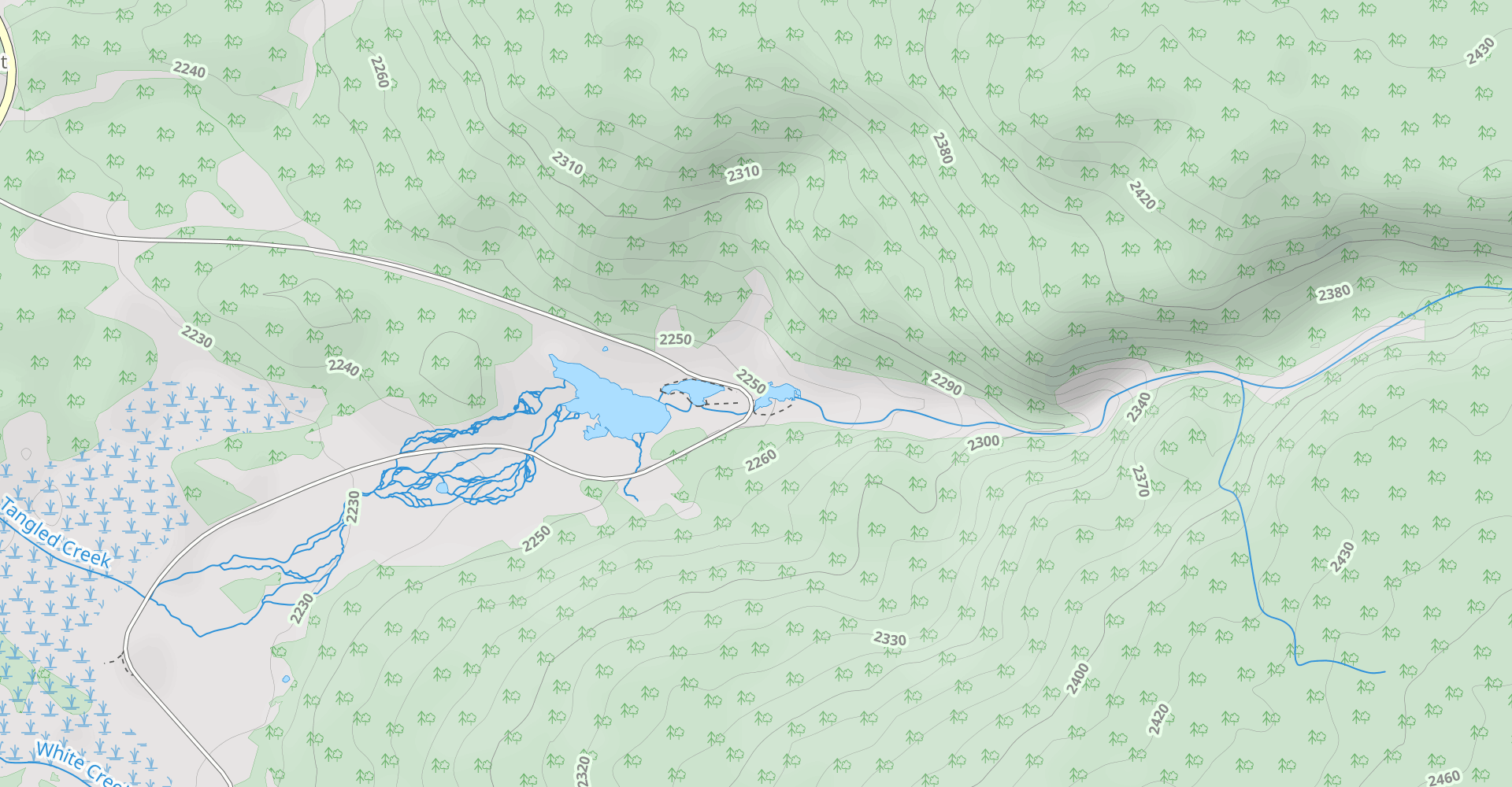 Black Warrior Lake and Firehole Lake