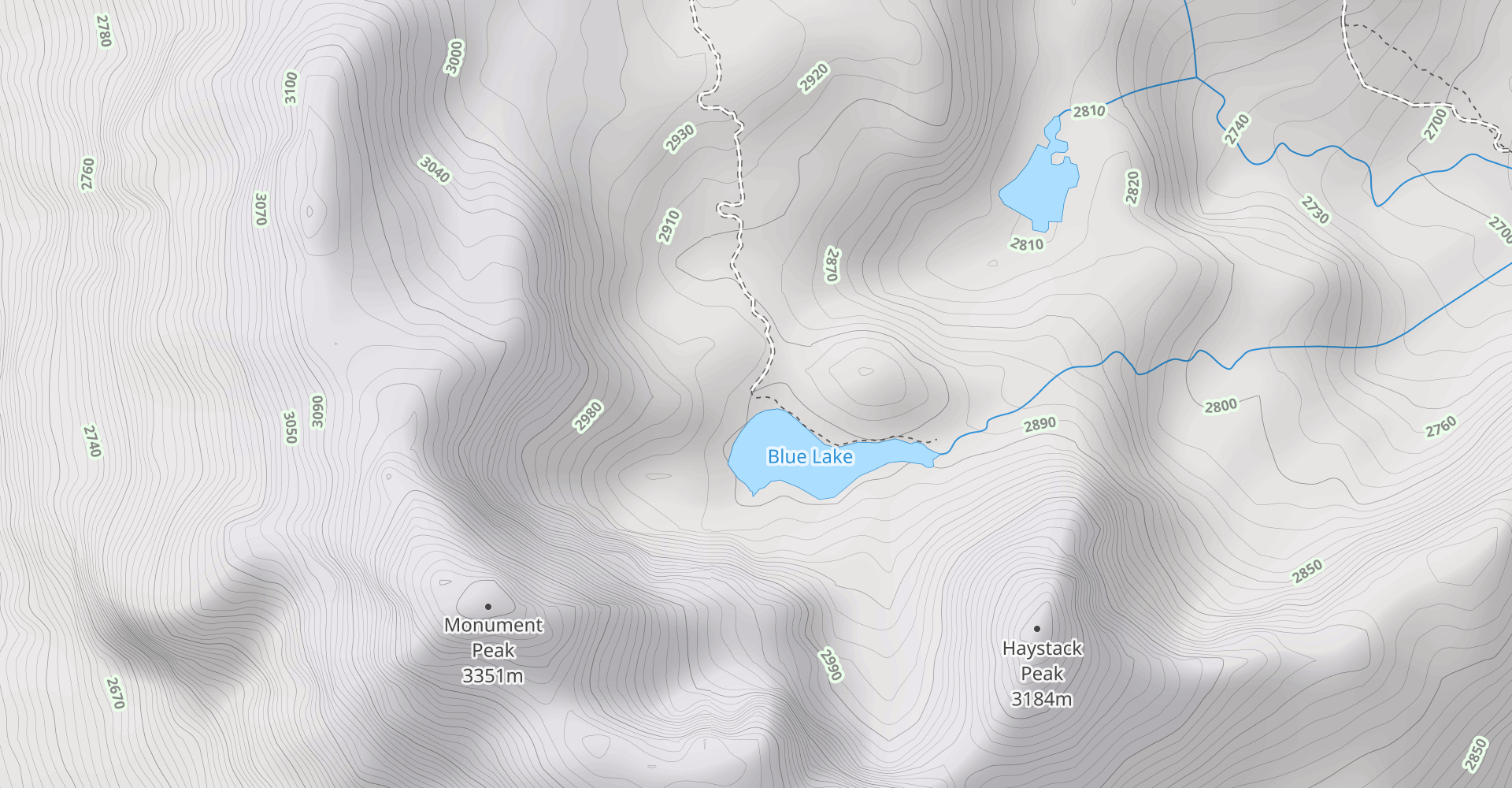 Blue Lake to Monument Peak