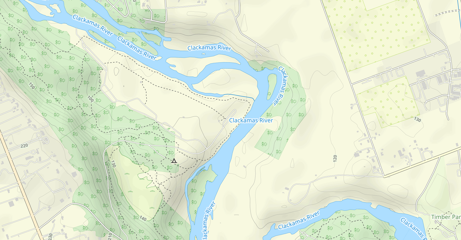 Vortex, Maple Ridge, and Riverbend Trail