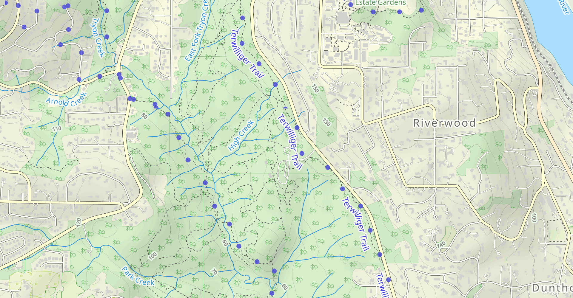 North Horse, Lewis and Clark, Englewood Horse, and Cedar Trail Loop