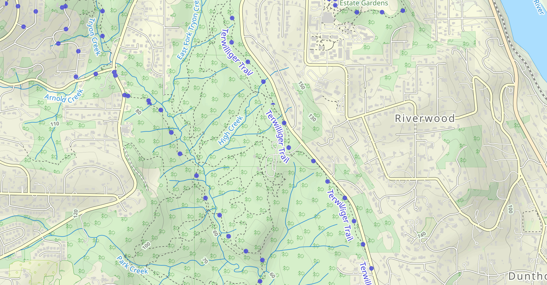 Old Man, Cedar, Terwilliger and North Horse Loop