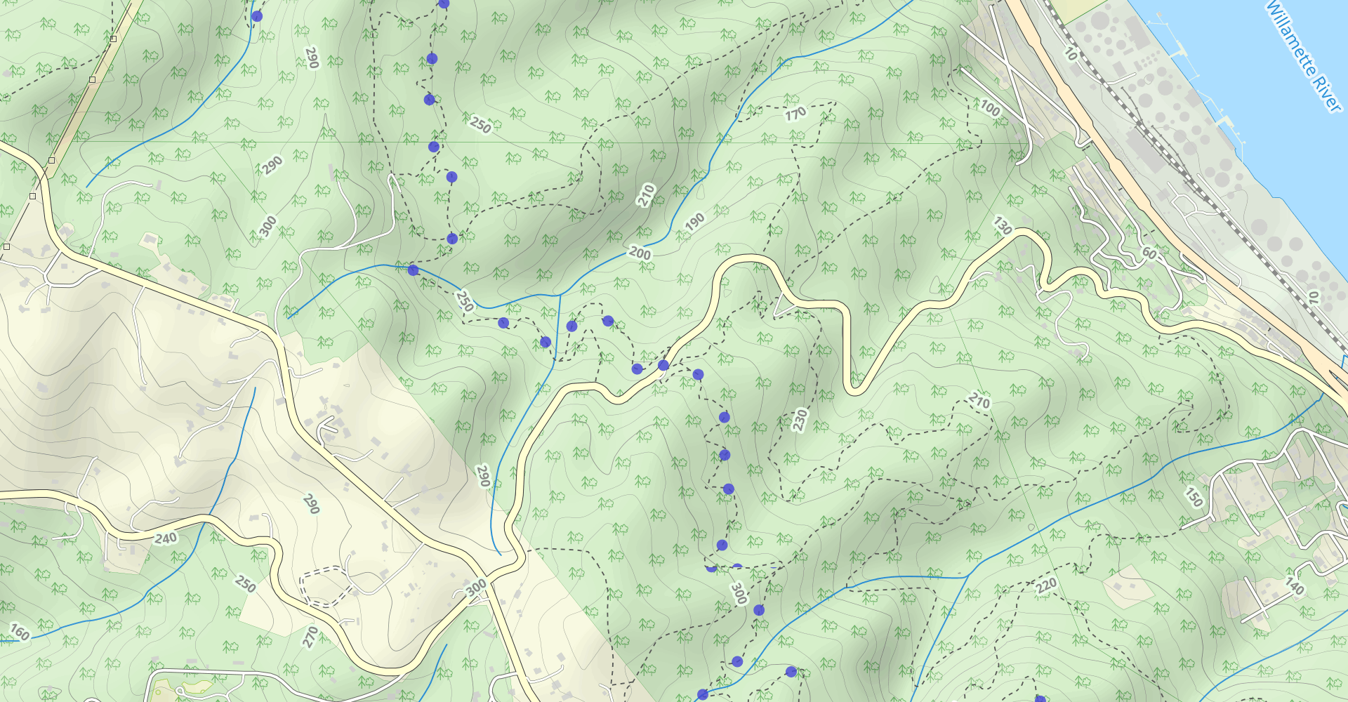 Wildwood Trail to NW Firelane Road Loop