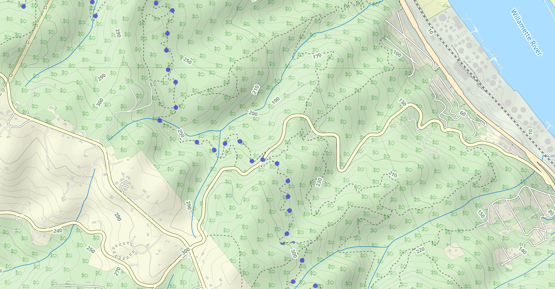 Wildwood Trail to Northwest Newton Road