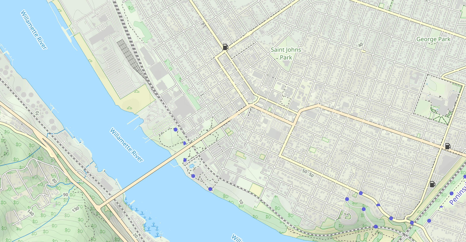 North Forest Park Loop via St. Johns Bridge Loop