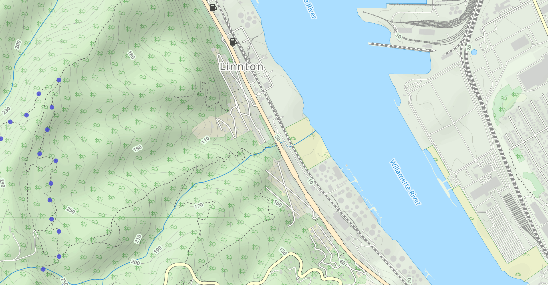 Linnton Park, Keyser, Wildwood and Northeast Firelane Loop