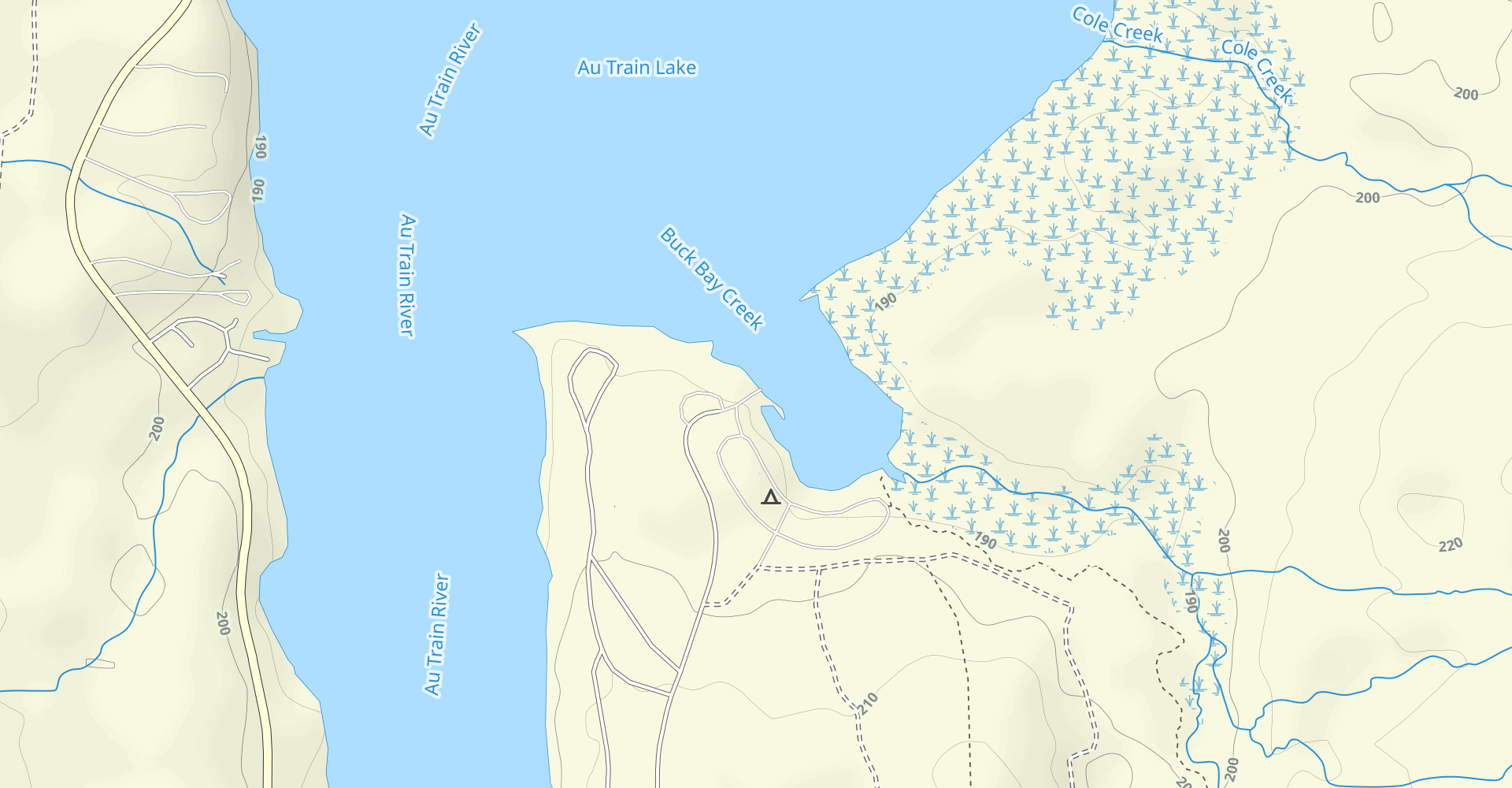 Au Train River: Au Train Lake to Lake Superior