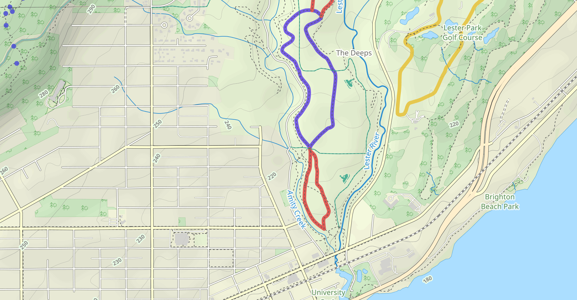 Lester River Trail and Amity East