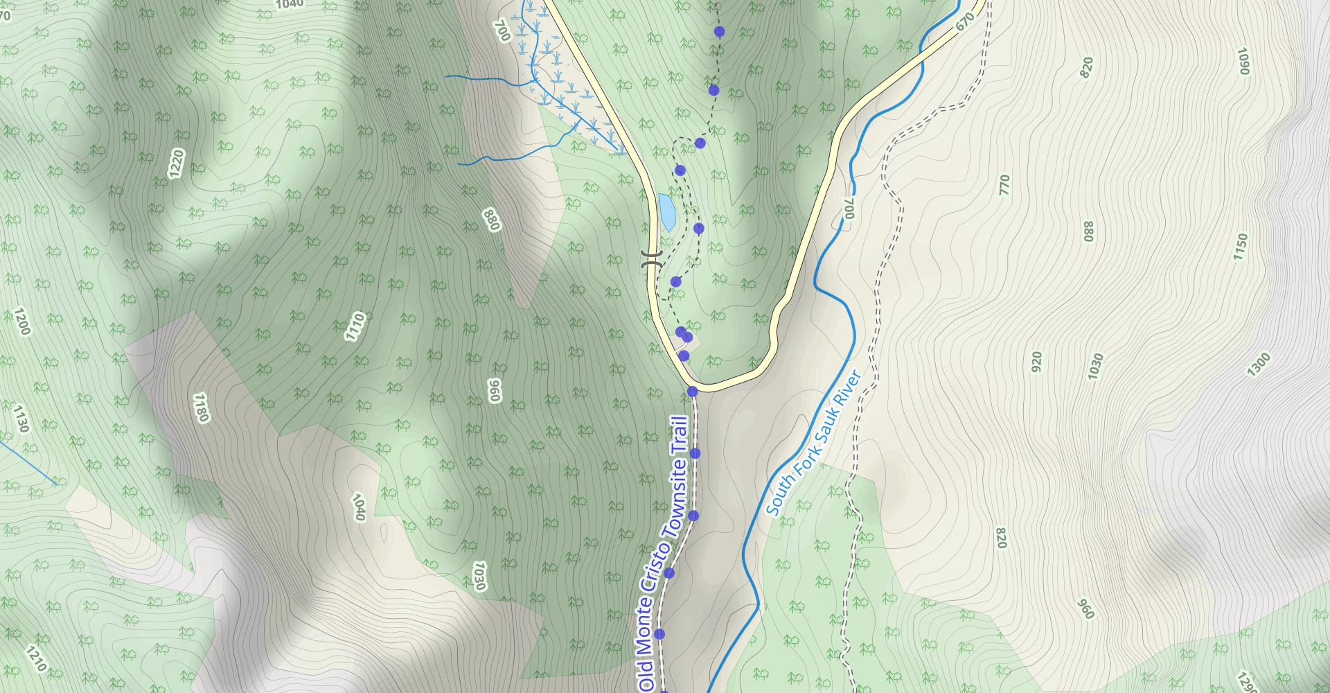 Glacier Basin Via Monte Cristo Trail