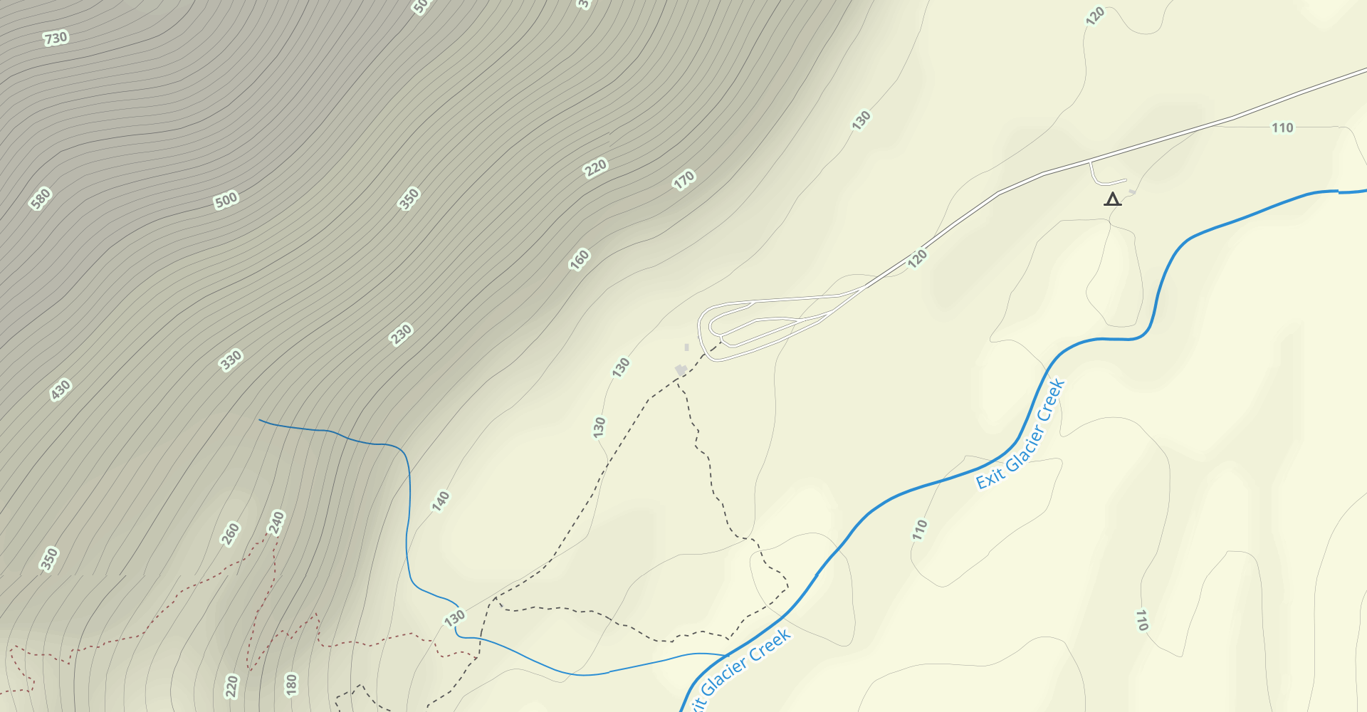 Harding Ice Field Trail