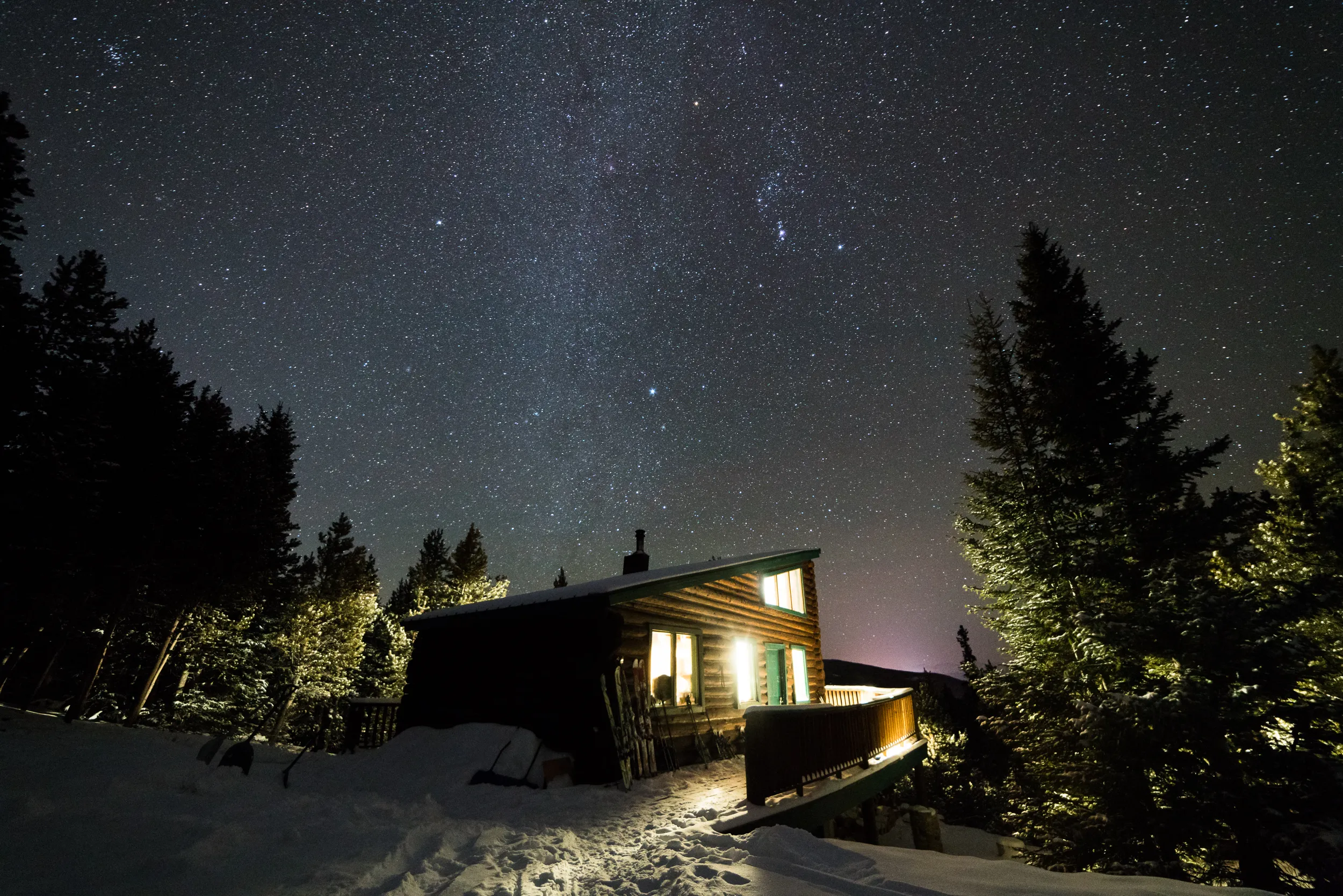 Ski or Snowshoe to Vance's Cabin