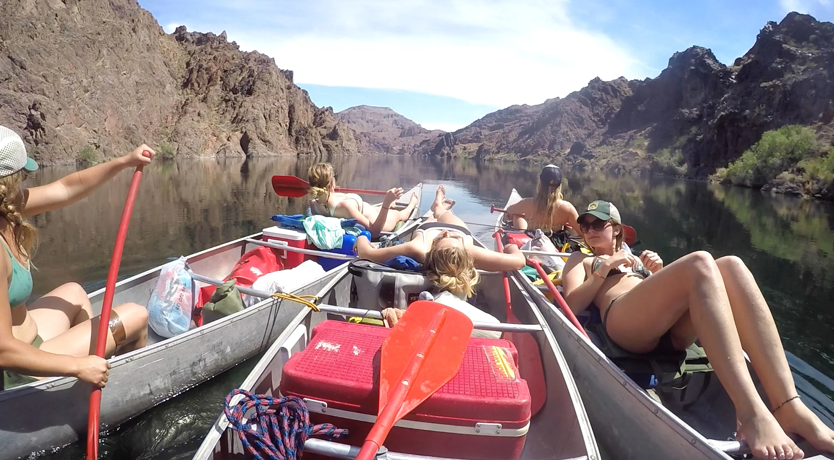 Canoe Camp from Willow Beach to Hoover Dam on the Colorado River