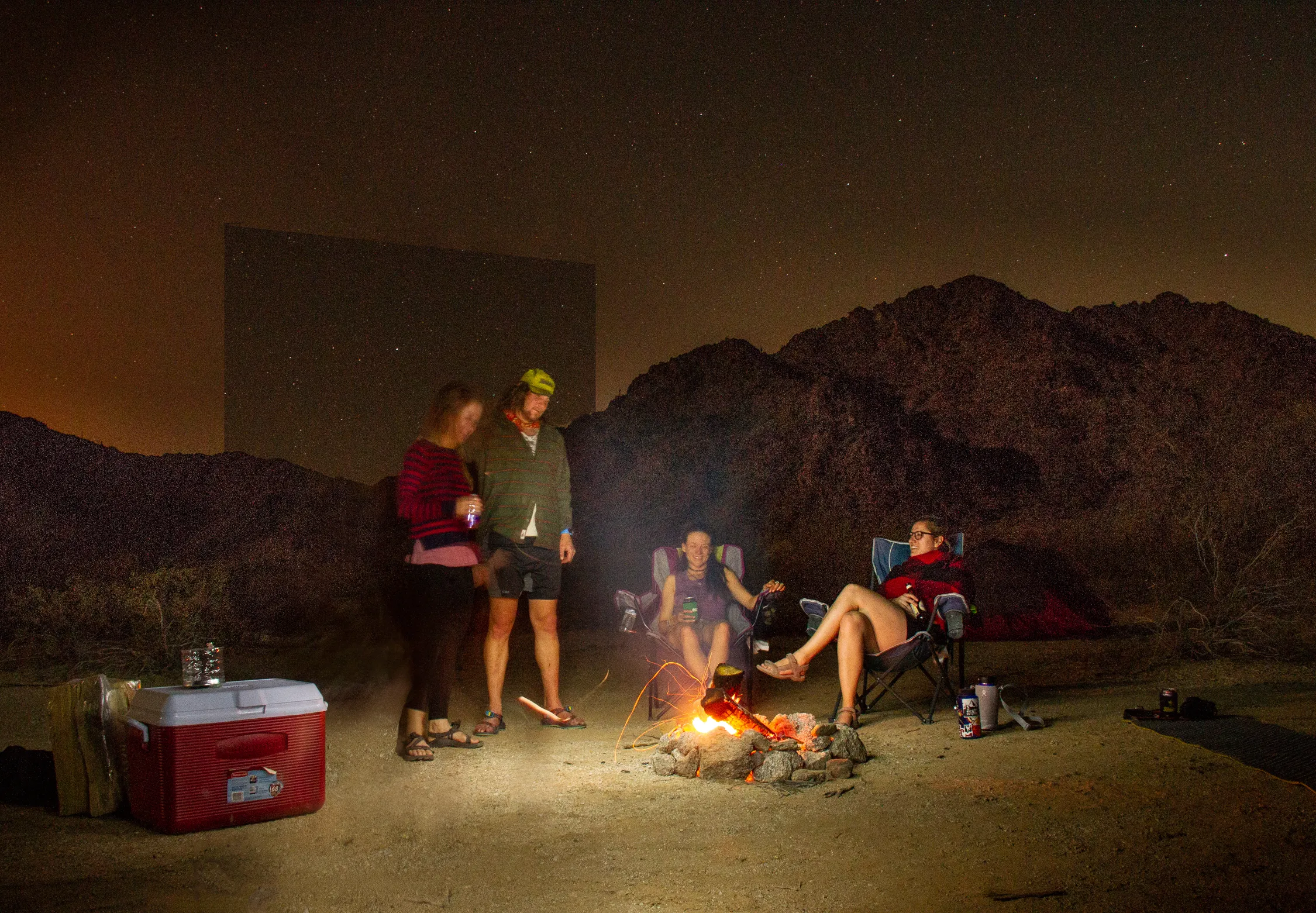 Camp in Sonora Desert National Monument