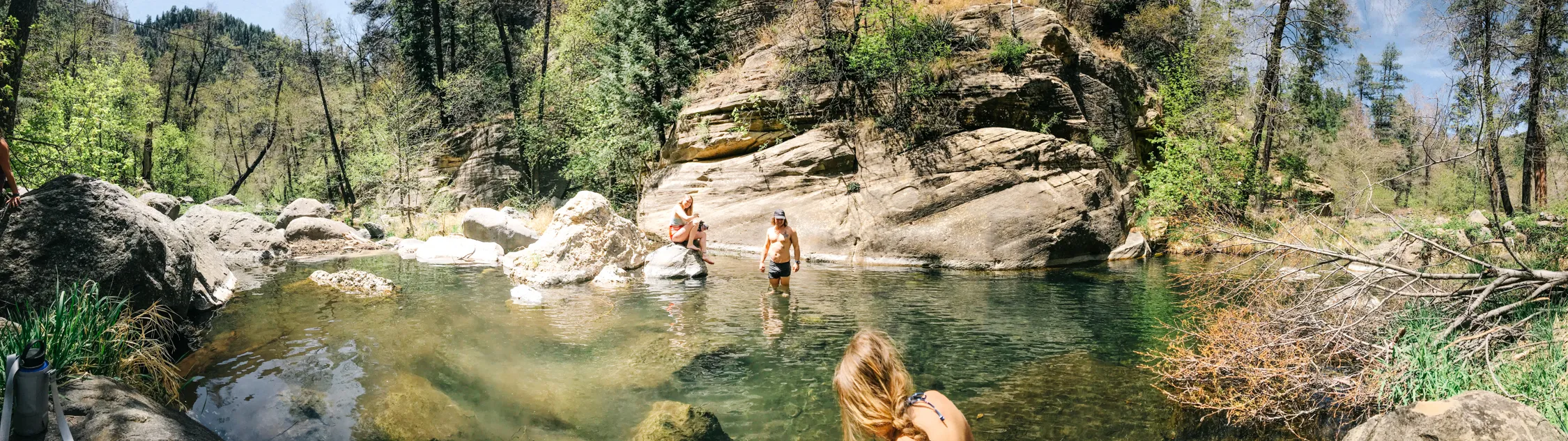 Swim in Oak Creek Canyon