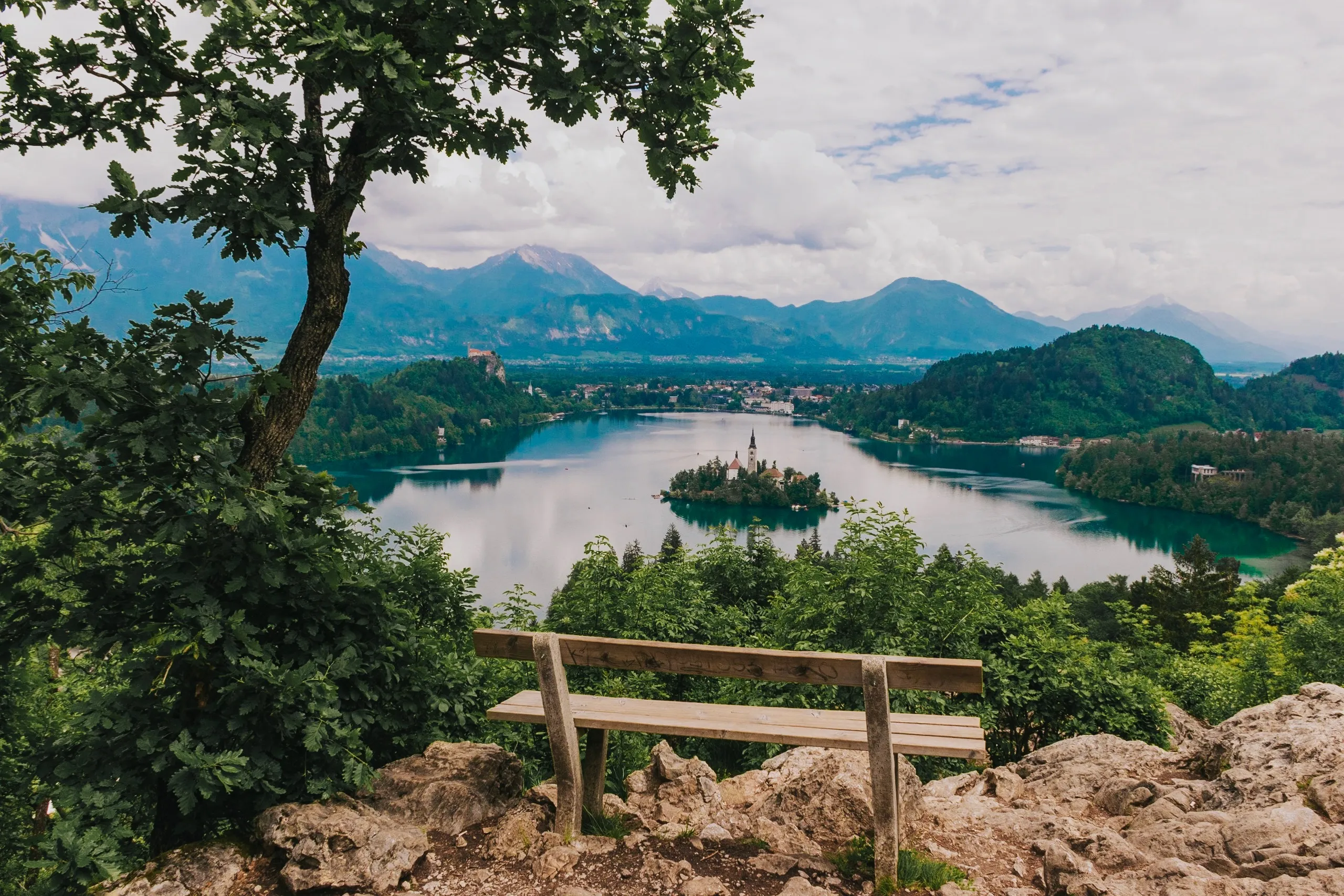 Lake Bled Bench (Ojstrica)