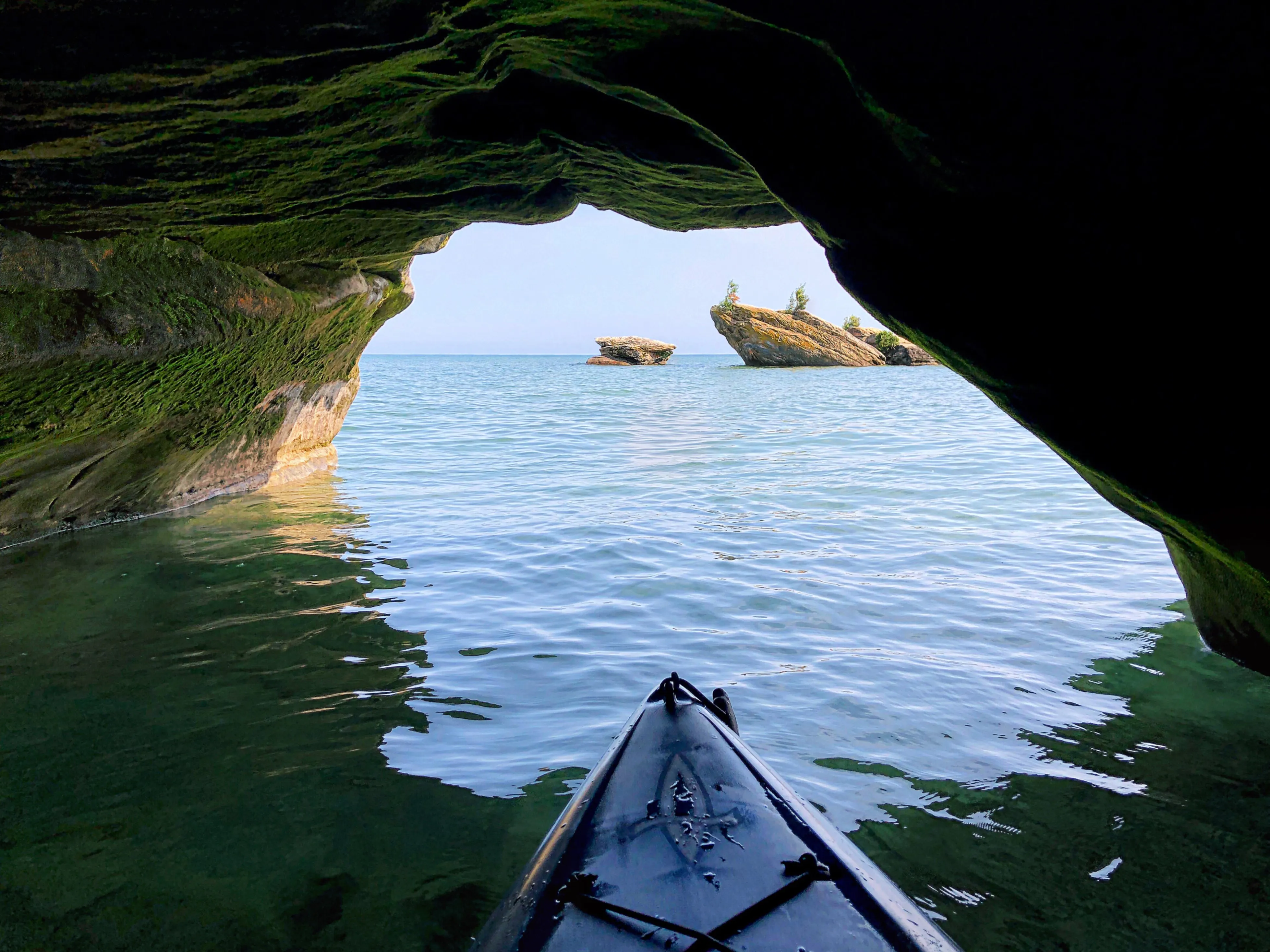 Kayak Sea Caves on the Broken Rocks Trail