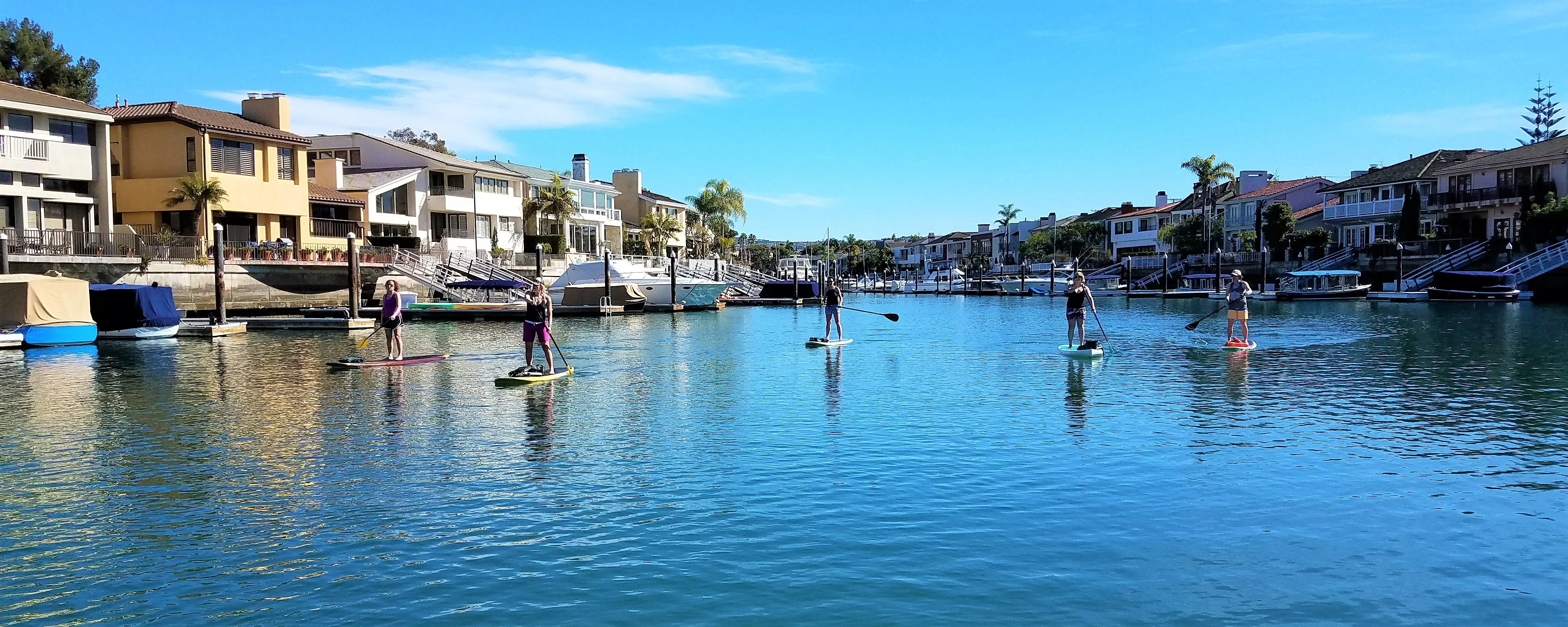 Stand Up Paddle around Balboa Island, Newport Beach