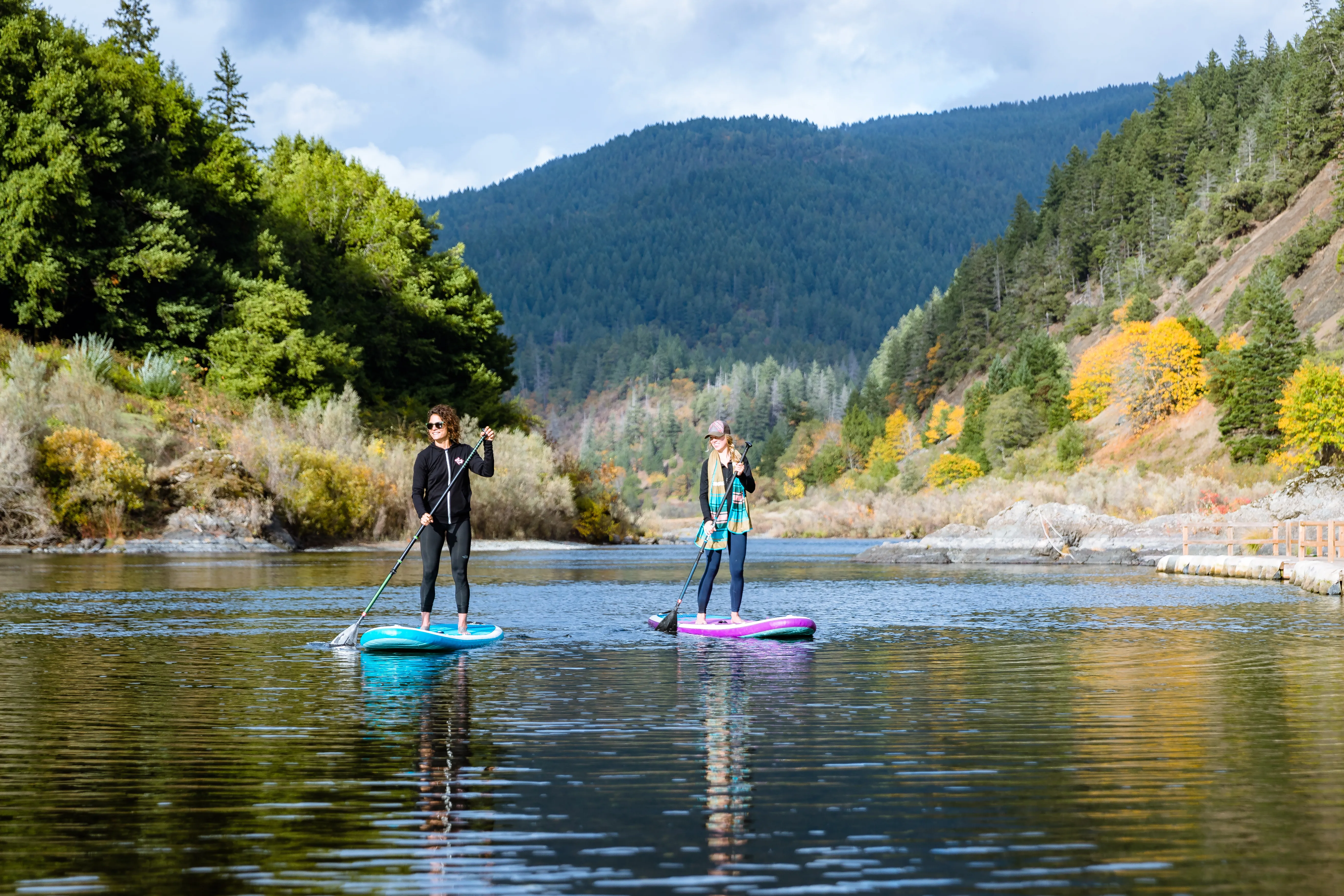 Stand Up Paddleboard the Mermaid Riffle on the Rogue River