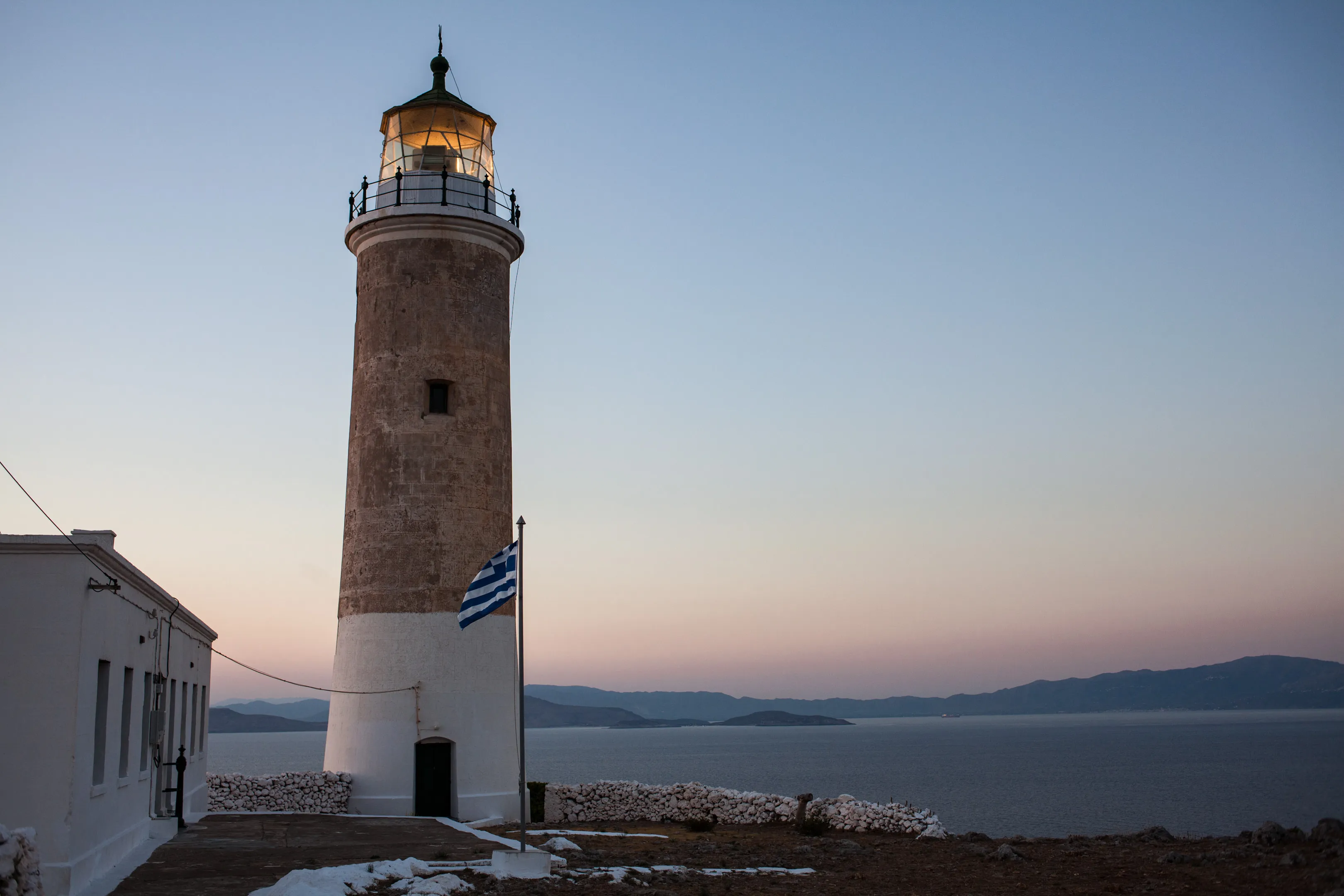 Photograph the sunset at Moudari Lighthouse