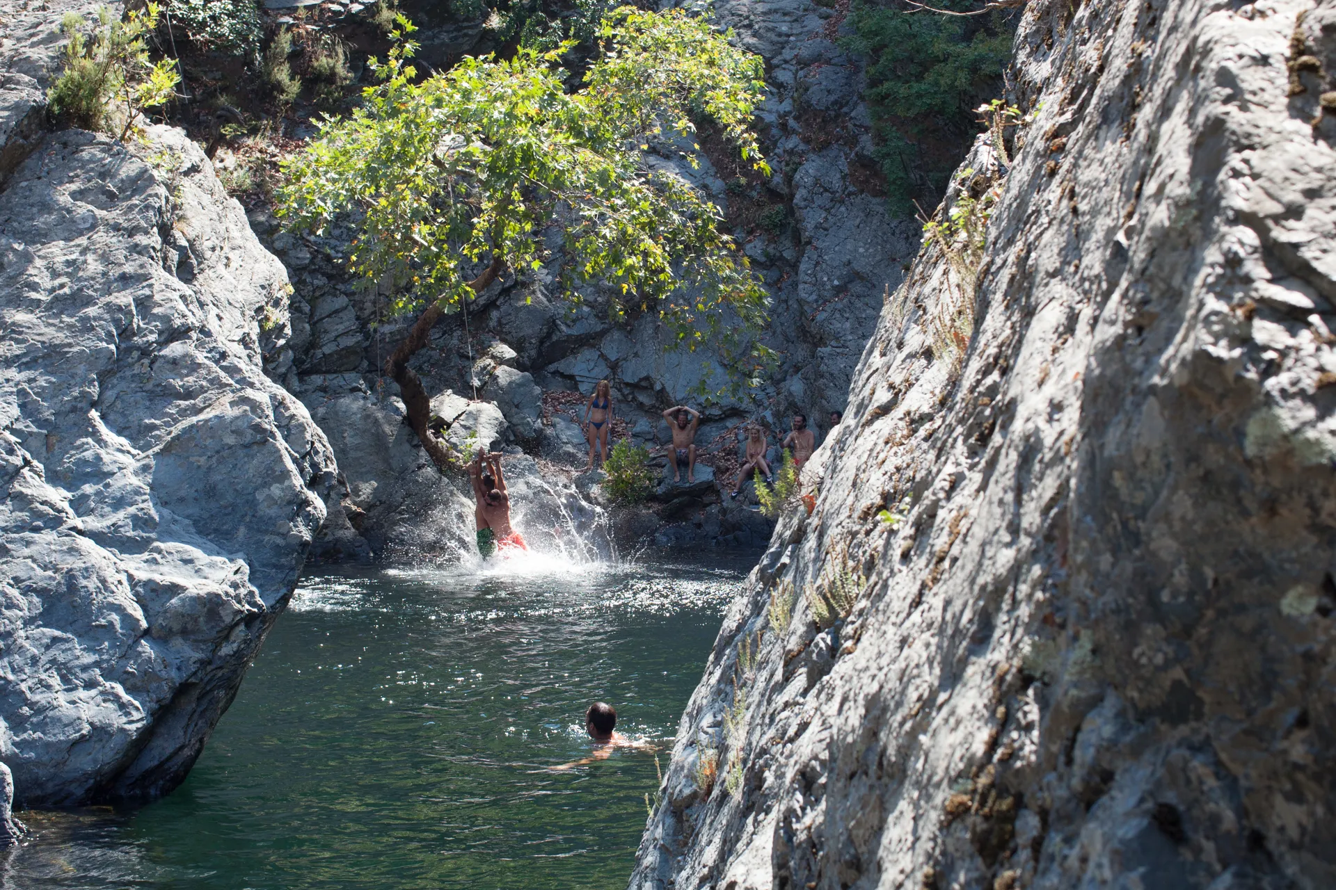 Hike to the natural swimming pools of Fonias