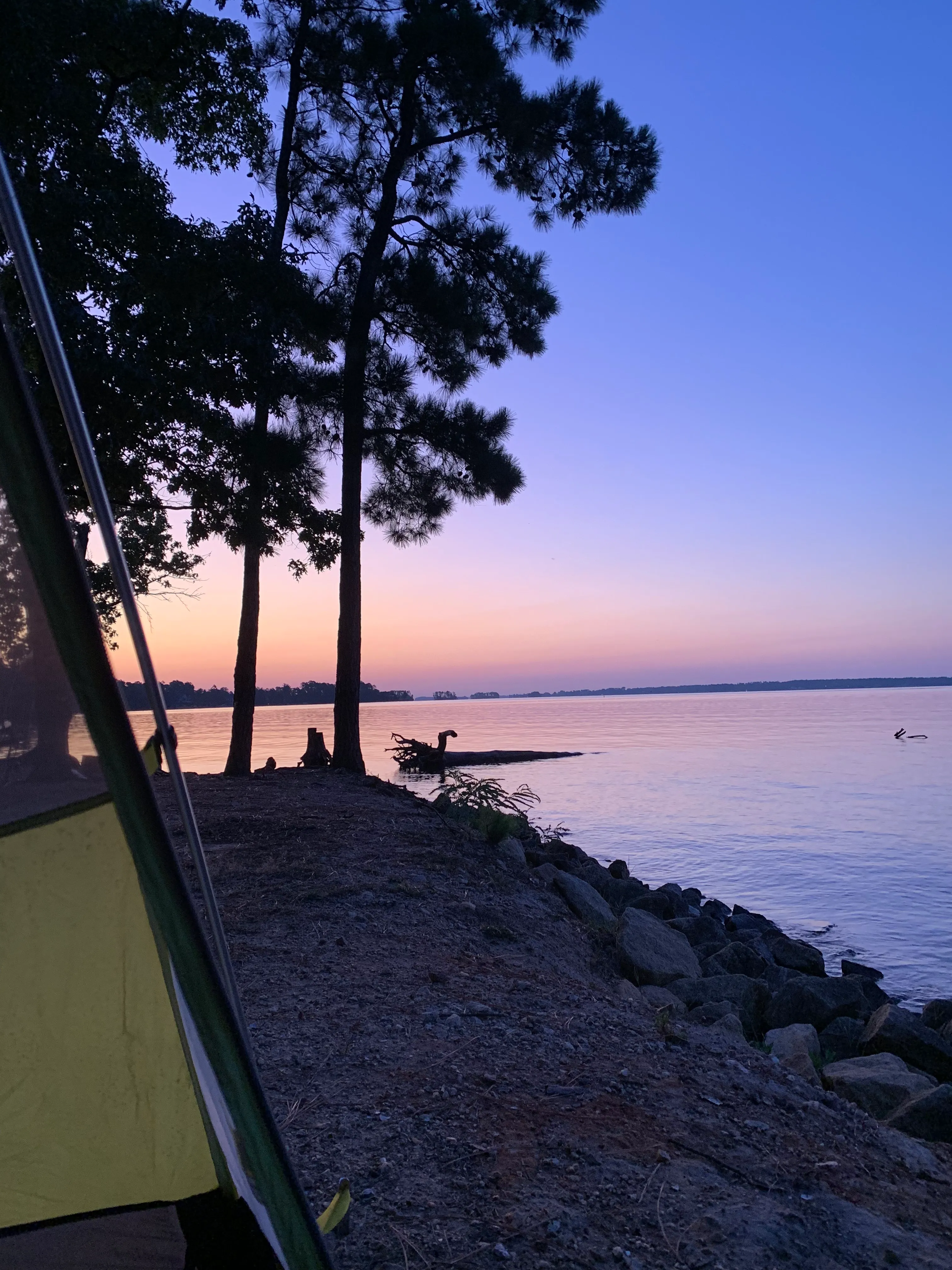 Camp at Dreher Island