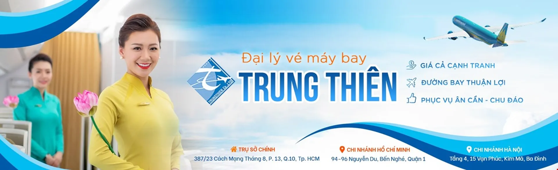 Vé máy bay  Trung Thiên