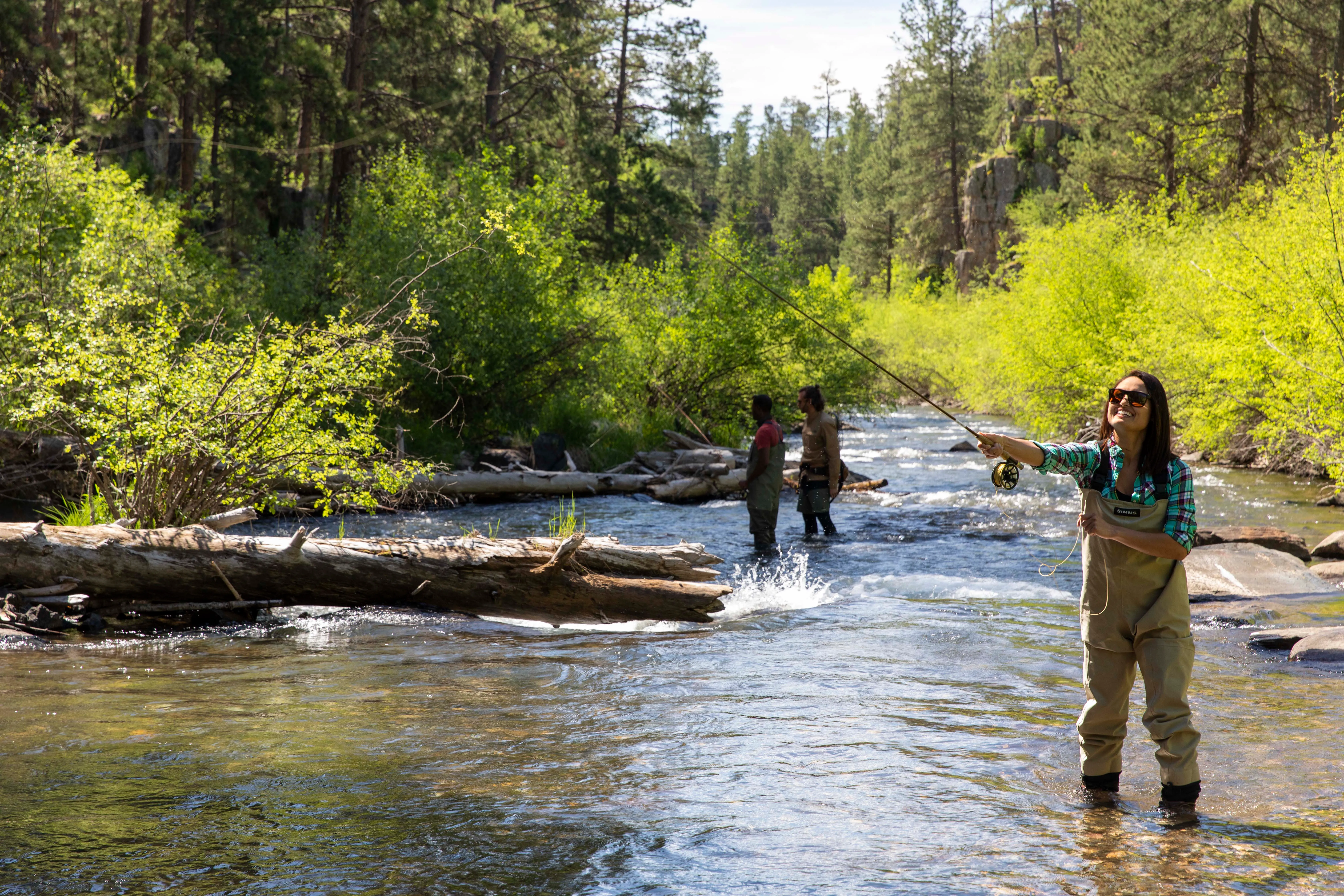 Fly Fish Along Rapid Creek