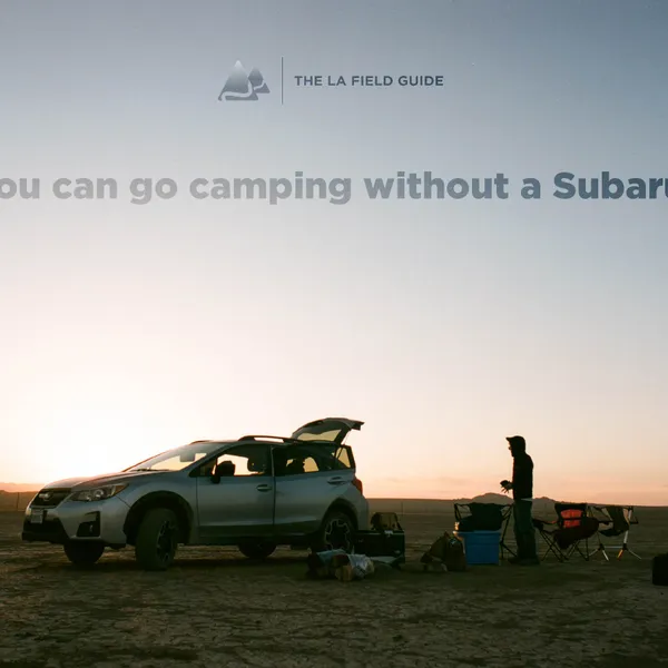 You can go camping without a Subaru.