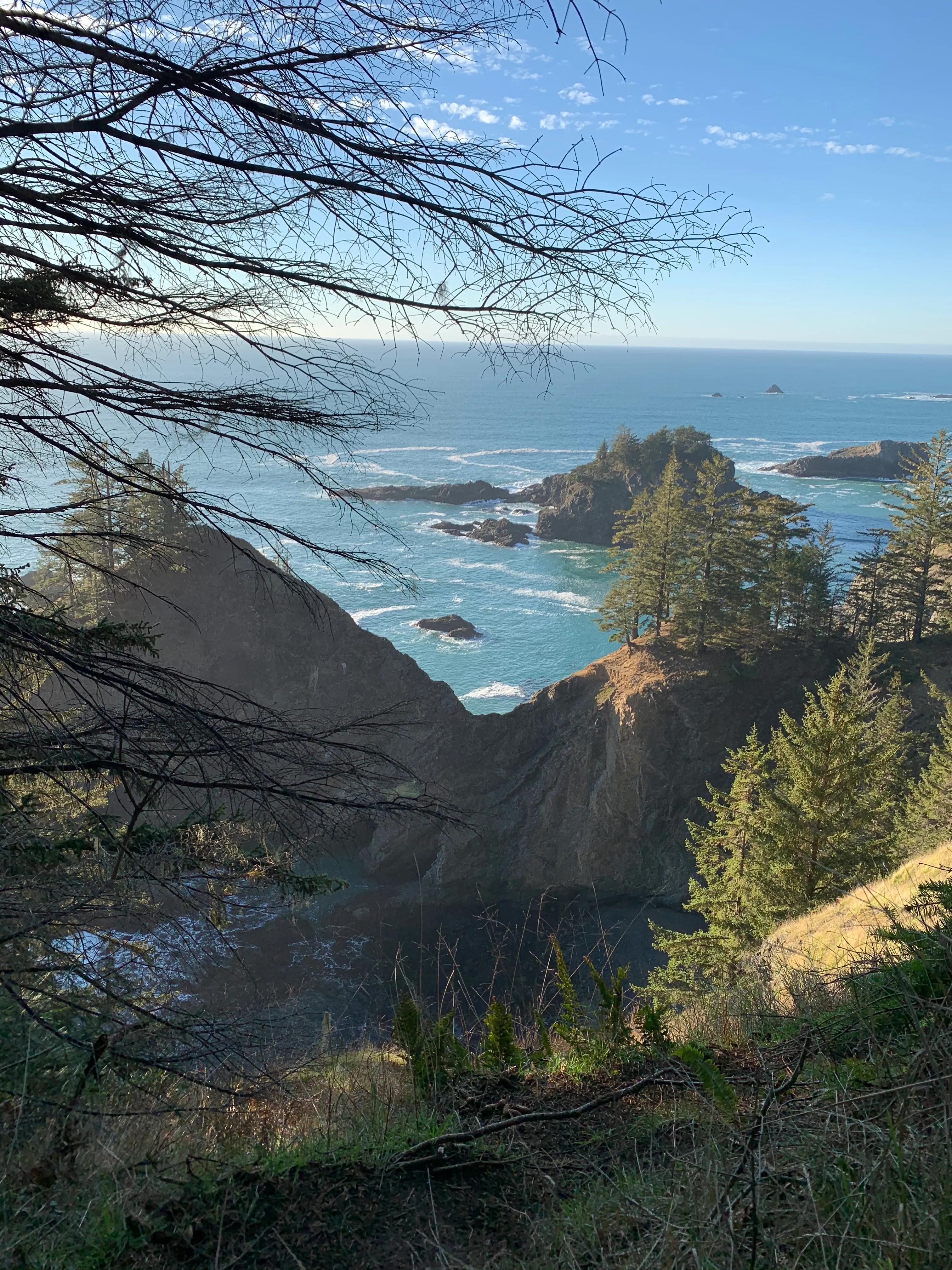 Natural Bridges Cove - North Island Viewpoint (China Beach) Trail