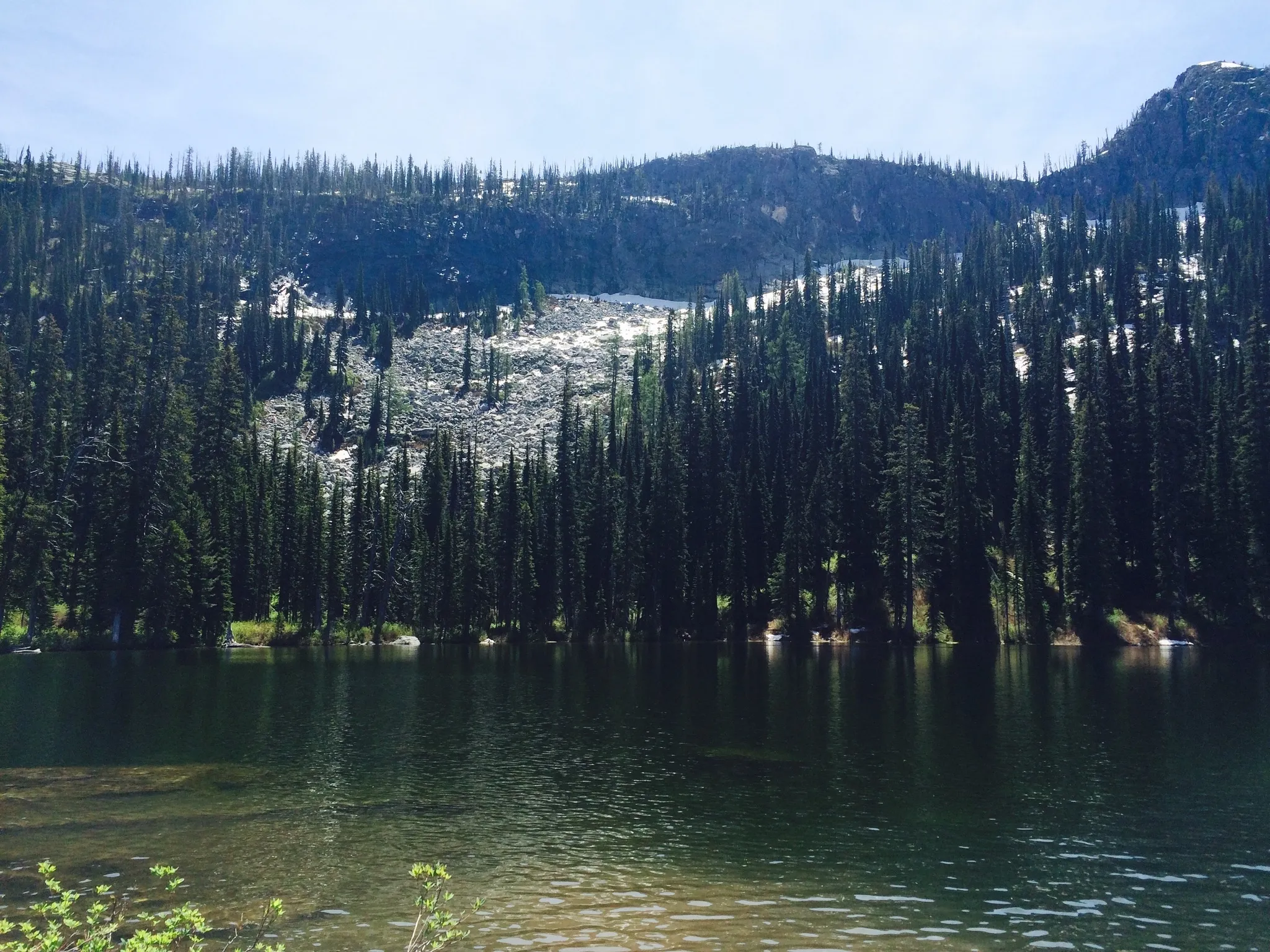 Bottleneck Lake and Snow Lake