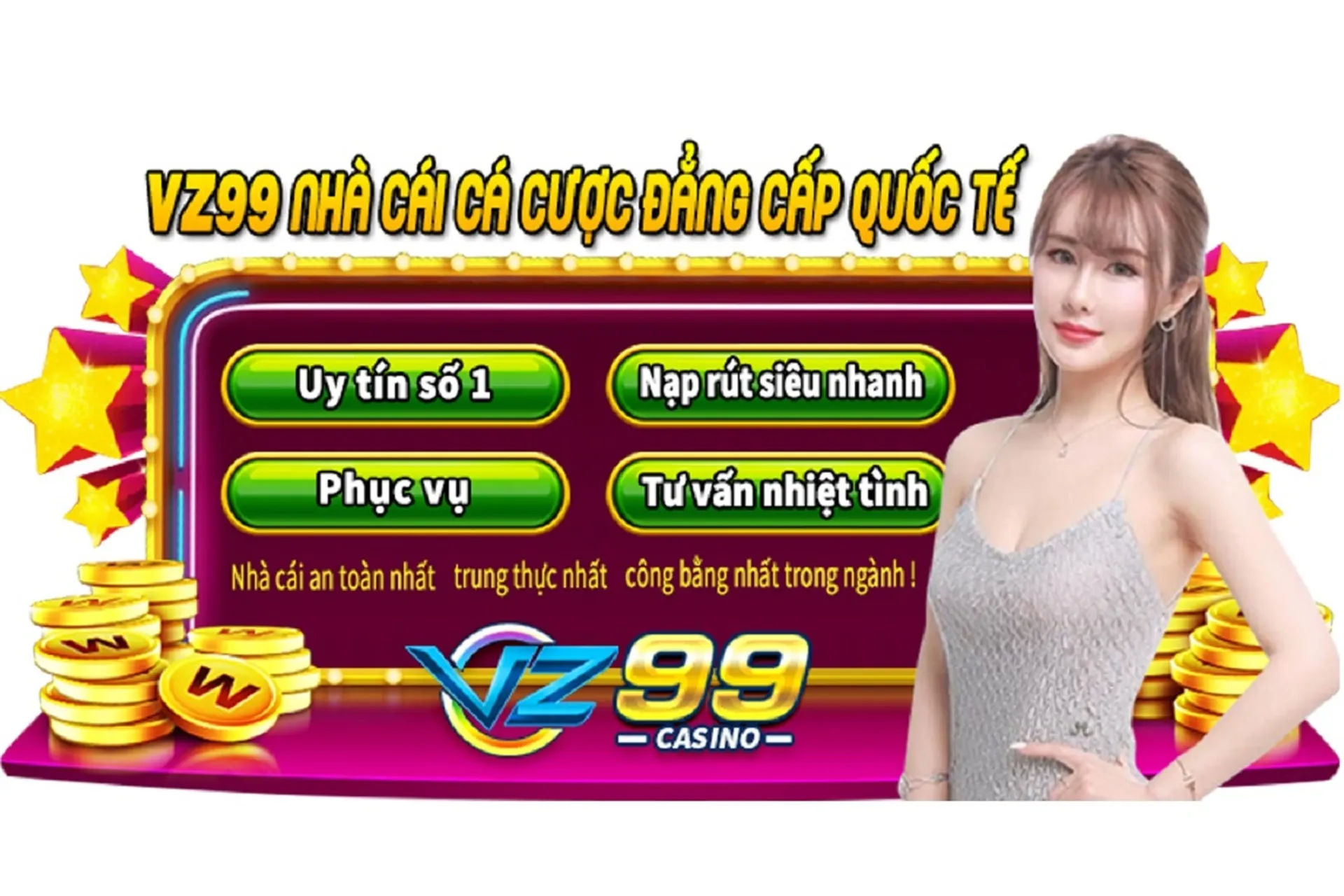 VZ99 - Link truy cập chính thức nhà cái VZ99 , bảo mật thông tin - Nạp 20 giây - Rút 2 phút