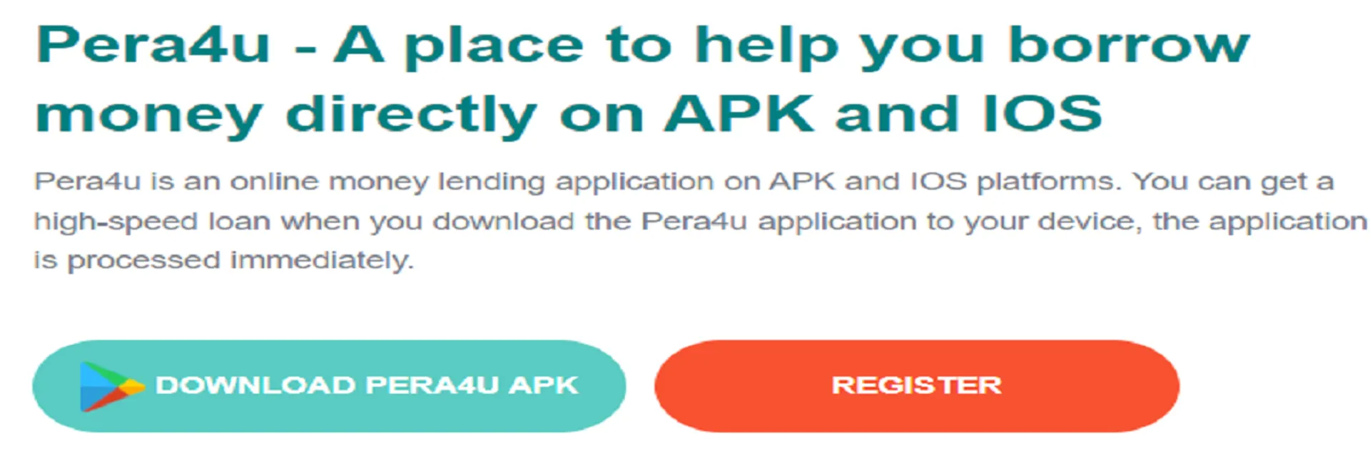Pera4u Loan