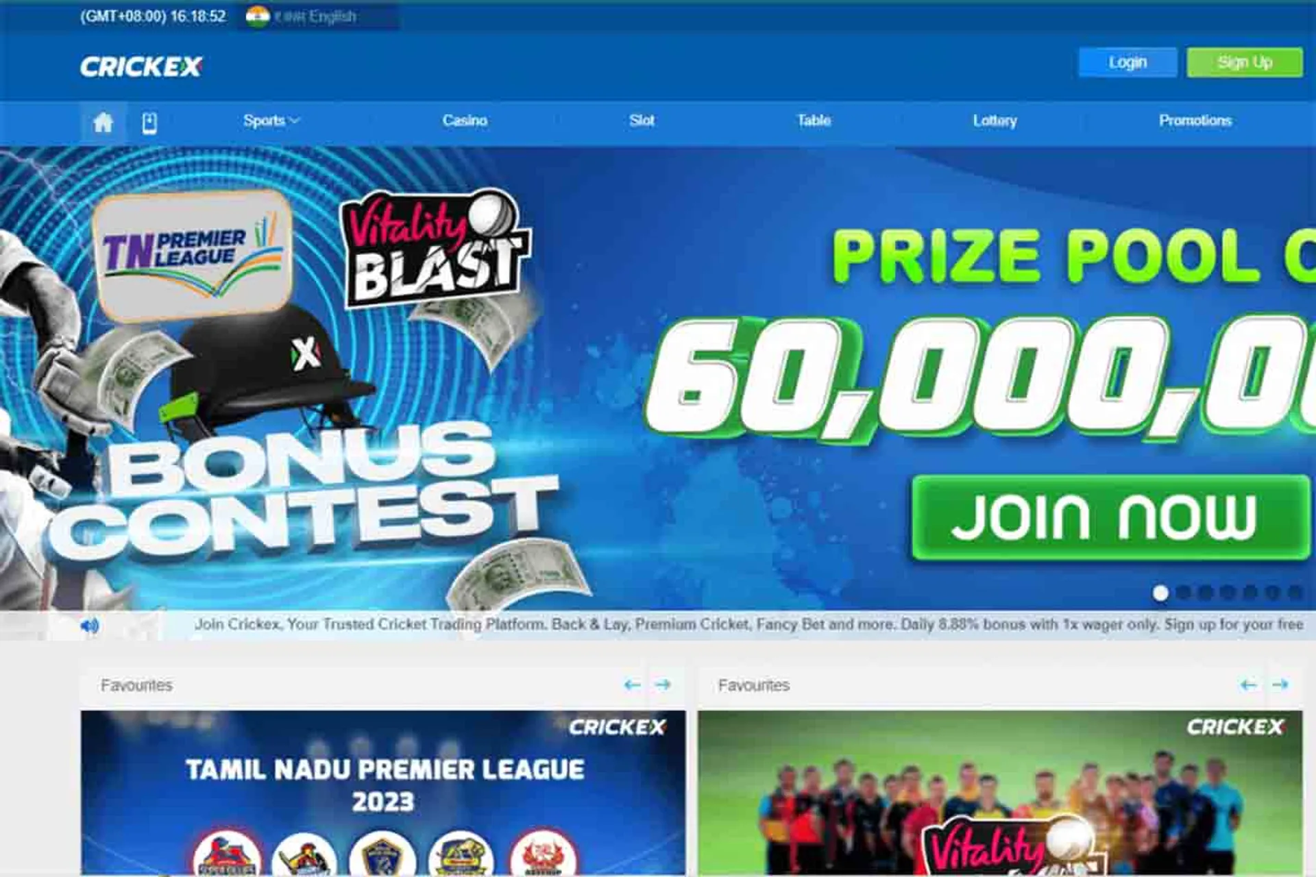 Crickex Login