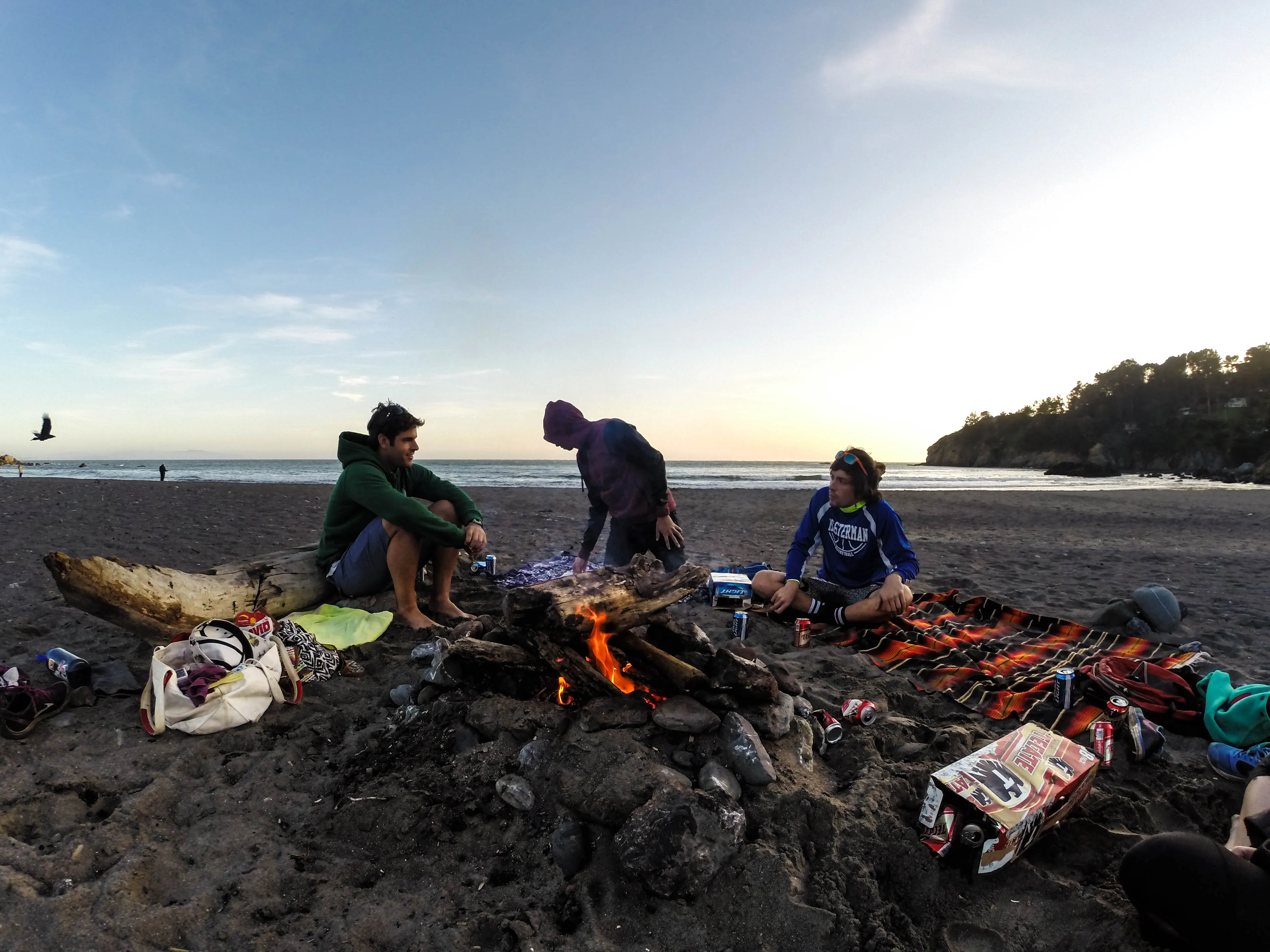 Bonfire at Muir Beach