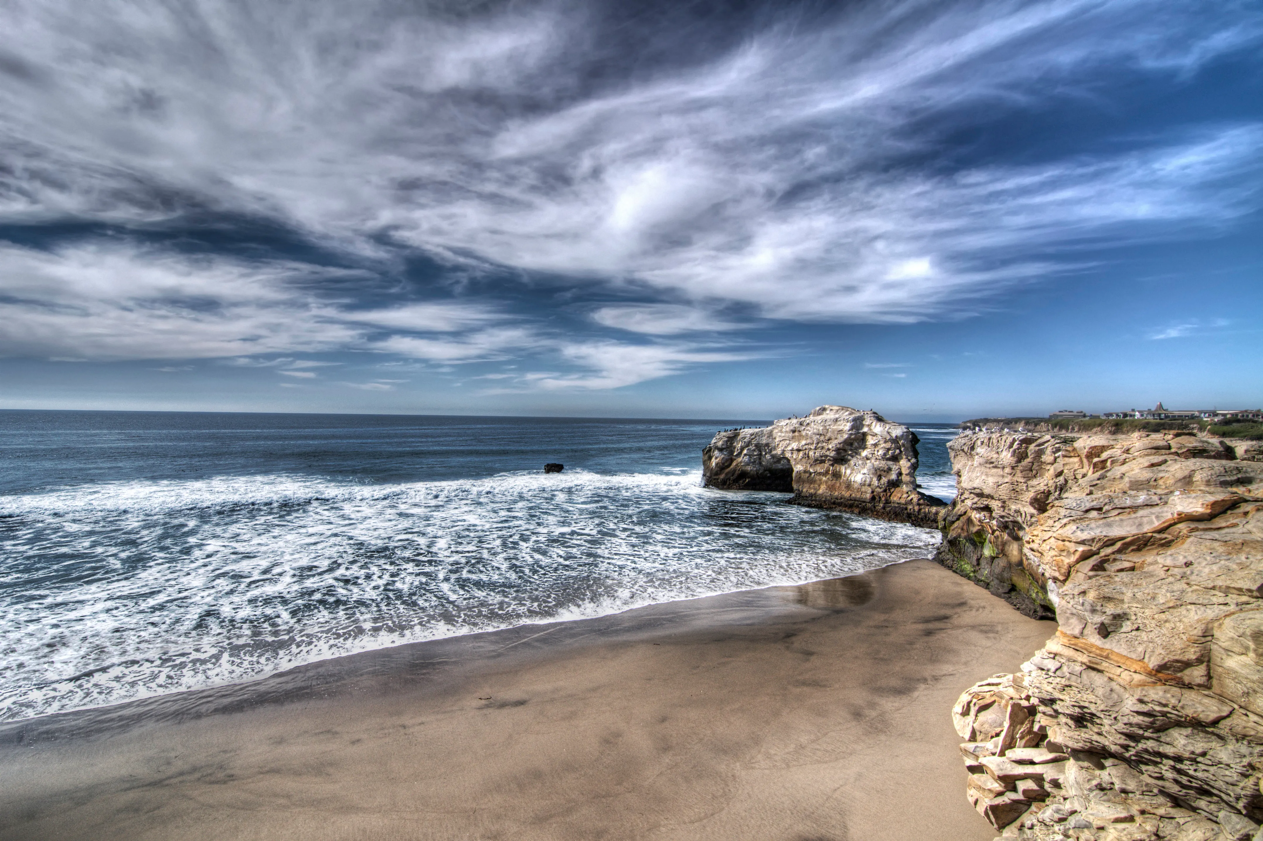 Surf at Natural Bridges State Beach